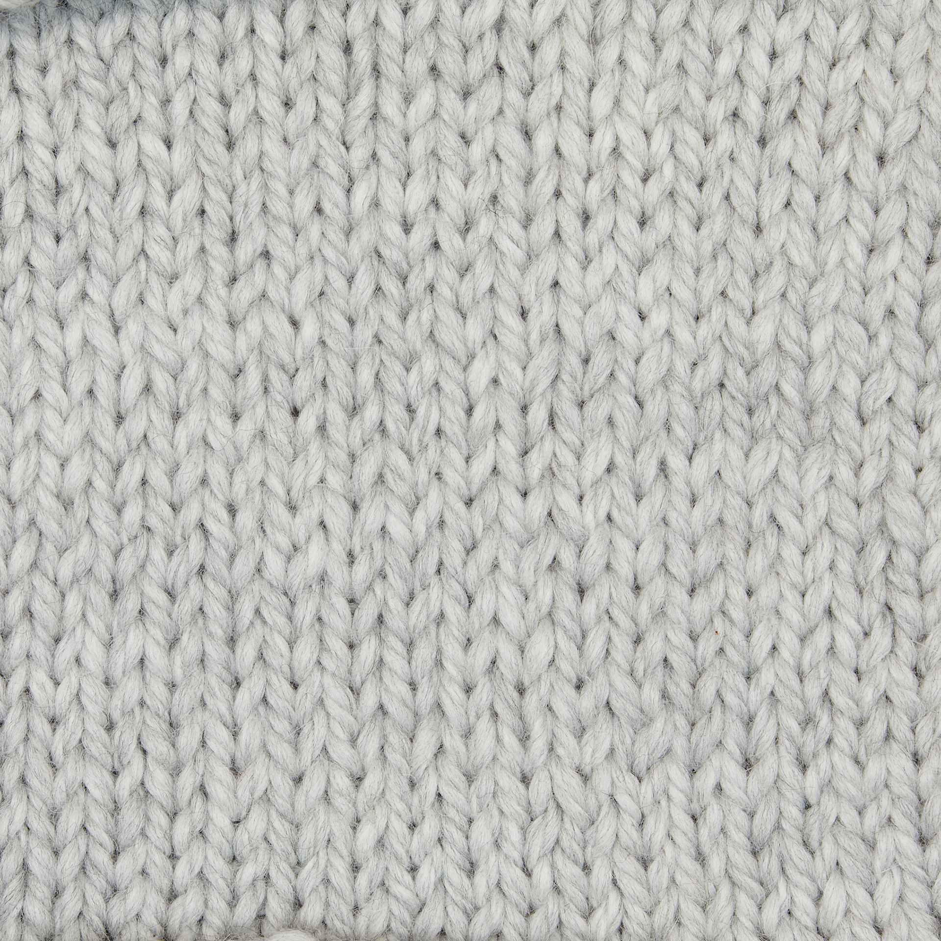 Wool and the Gang Alpachino Merino Yarn - Rocky Grey knitted sample