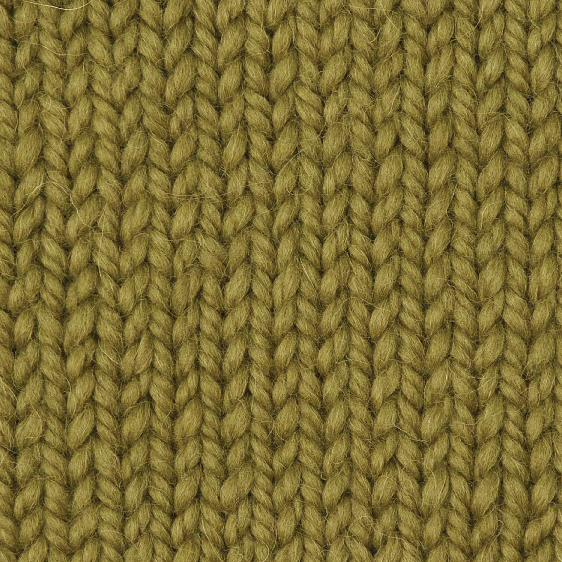 Wool and the Gang Alpachino Merino Yarn - Field Green knitted sample