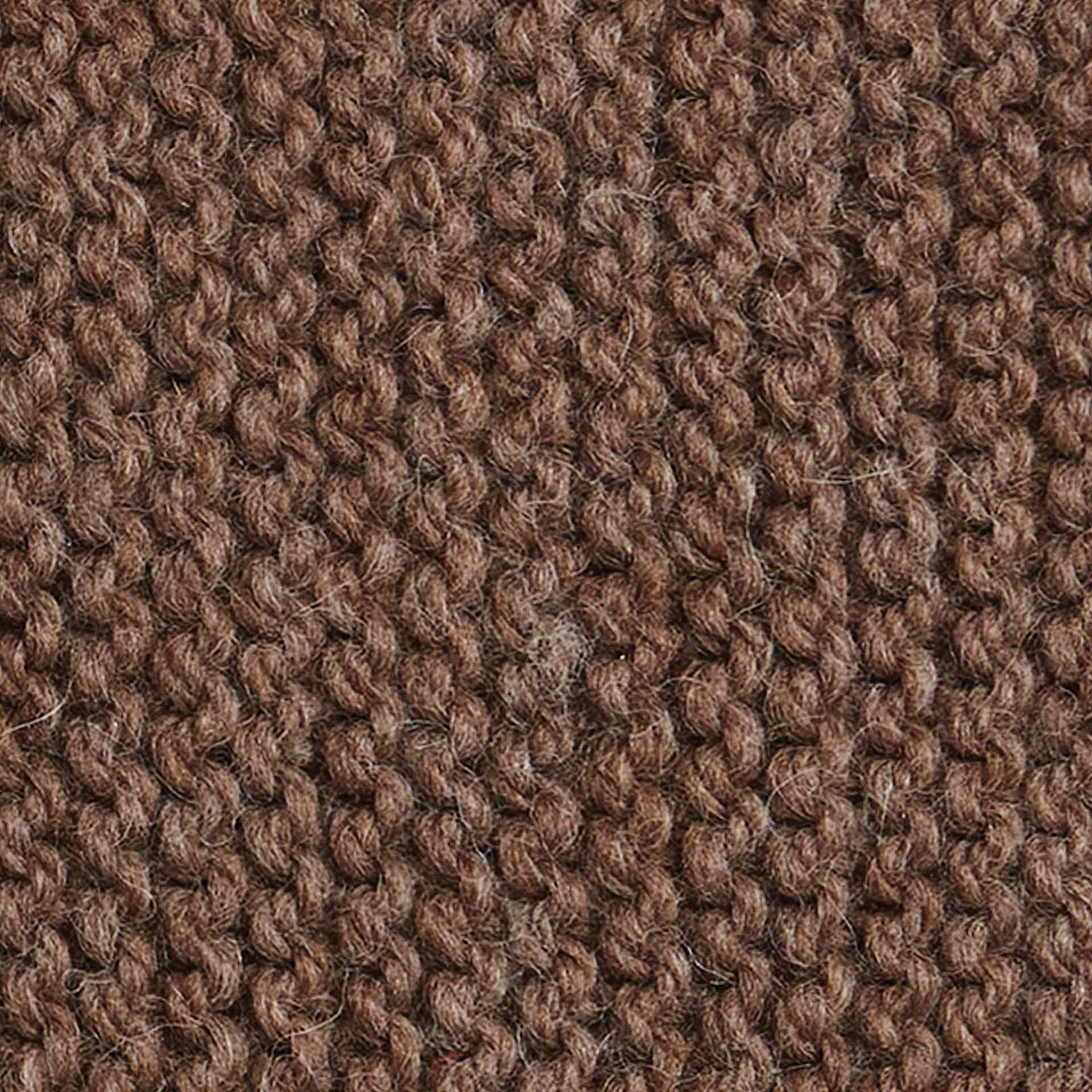 Wool and the Gang Alpachino Merino Yarn - Walnut Brown knitted sample