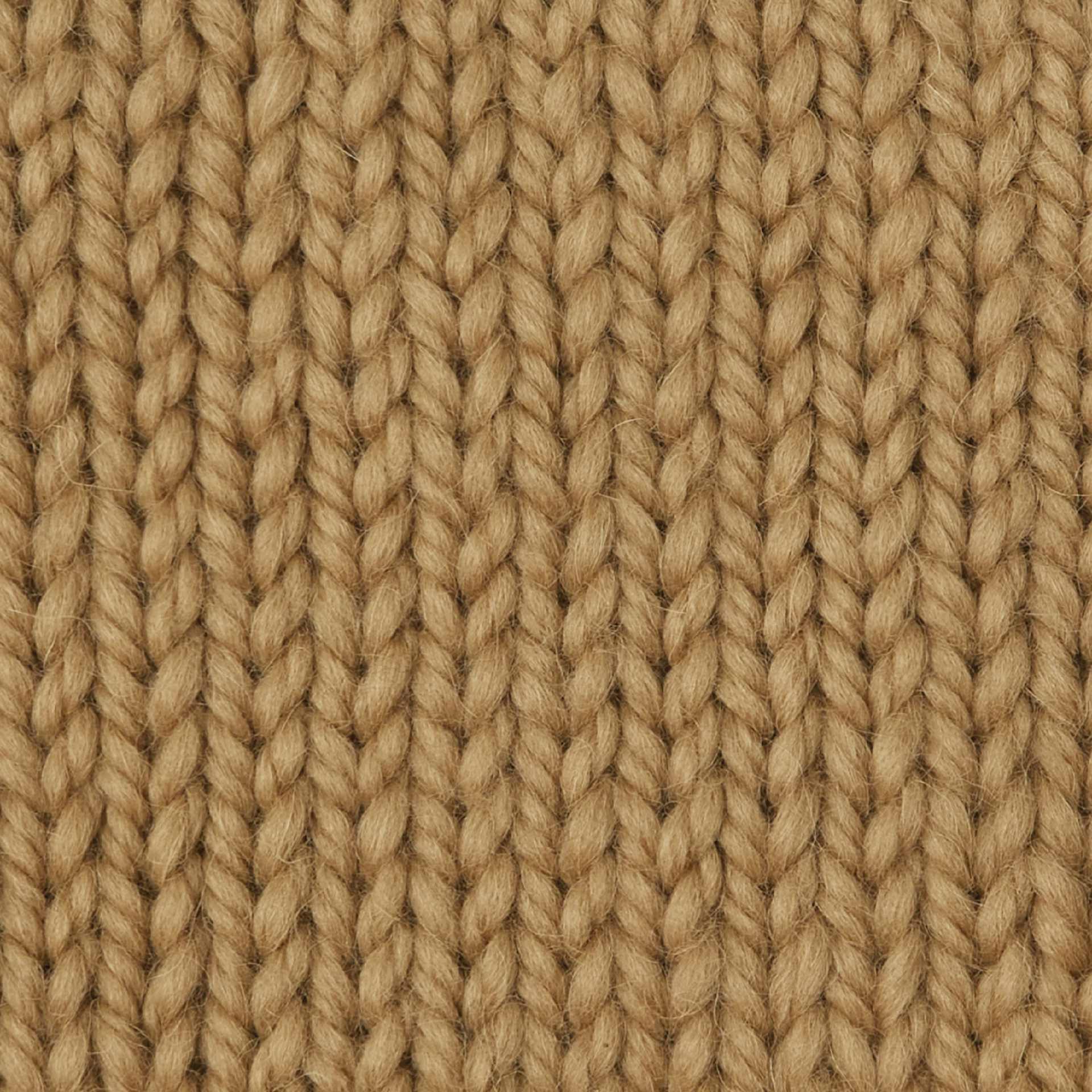 Wool and the Gang Alpachino Merino Yarn - Iced Coffee knitted sample