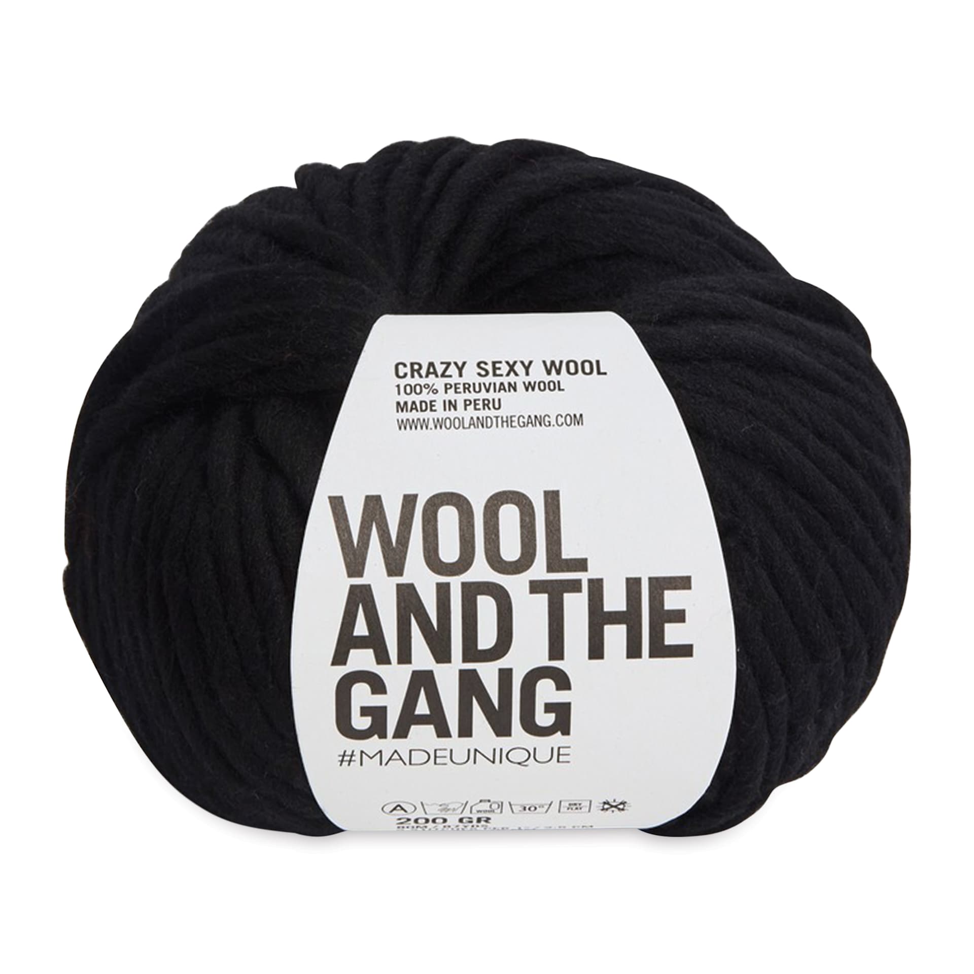 Wool and the Gang Crazy Sexy Wool Yarn - Space Black