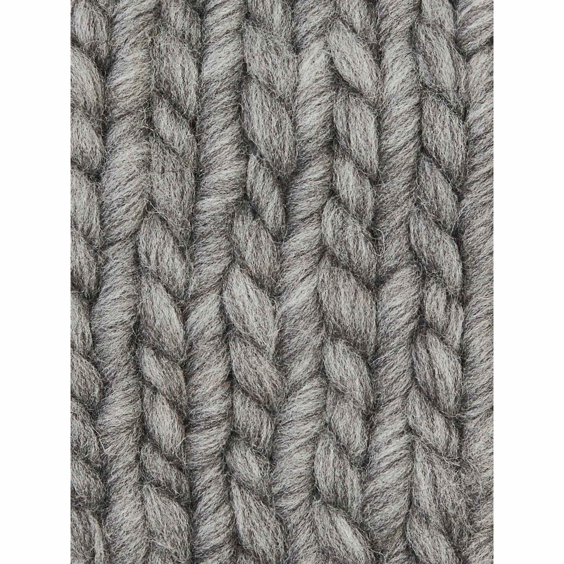 Sample made with Wool and the Gang Crazy Sexy Wool Yarn - Tweed Grey