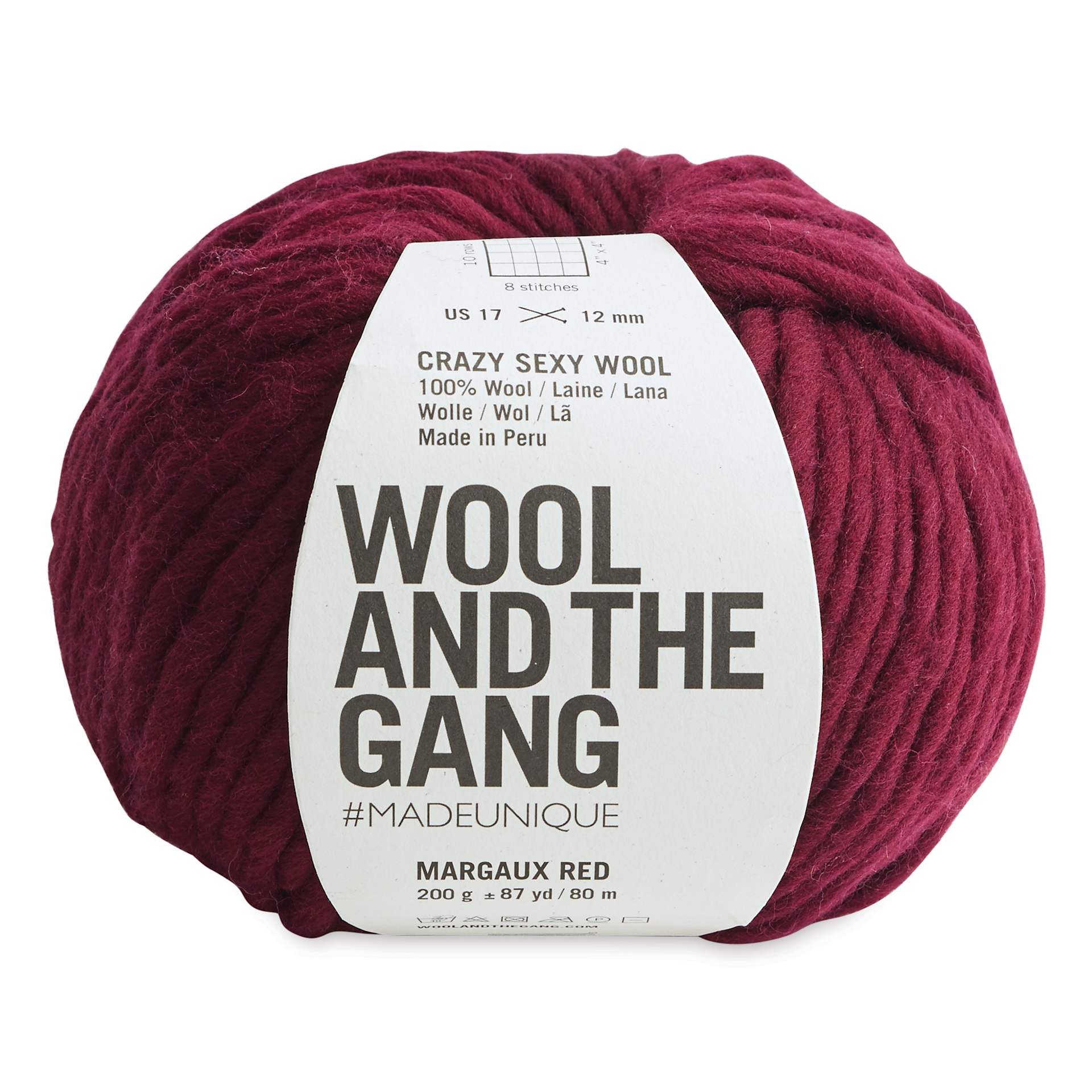 Wool and the Gang Crazy Sexy Wool Yarn - Margaux Red