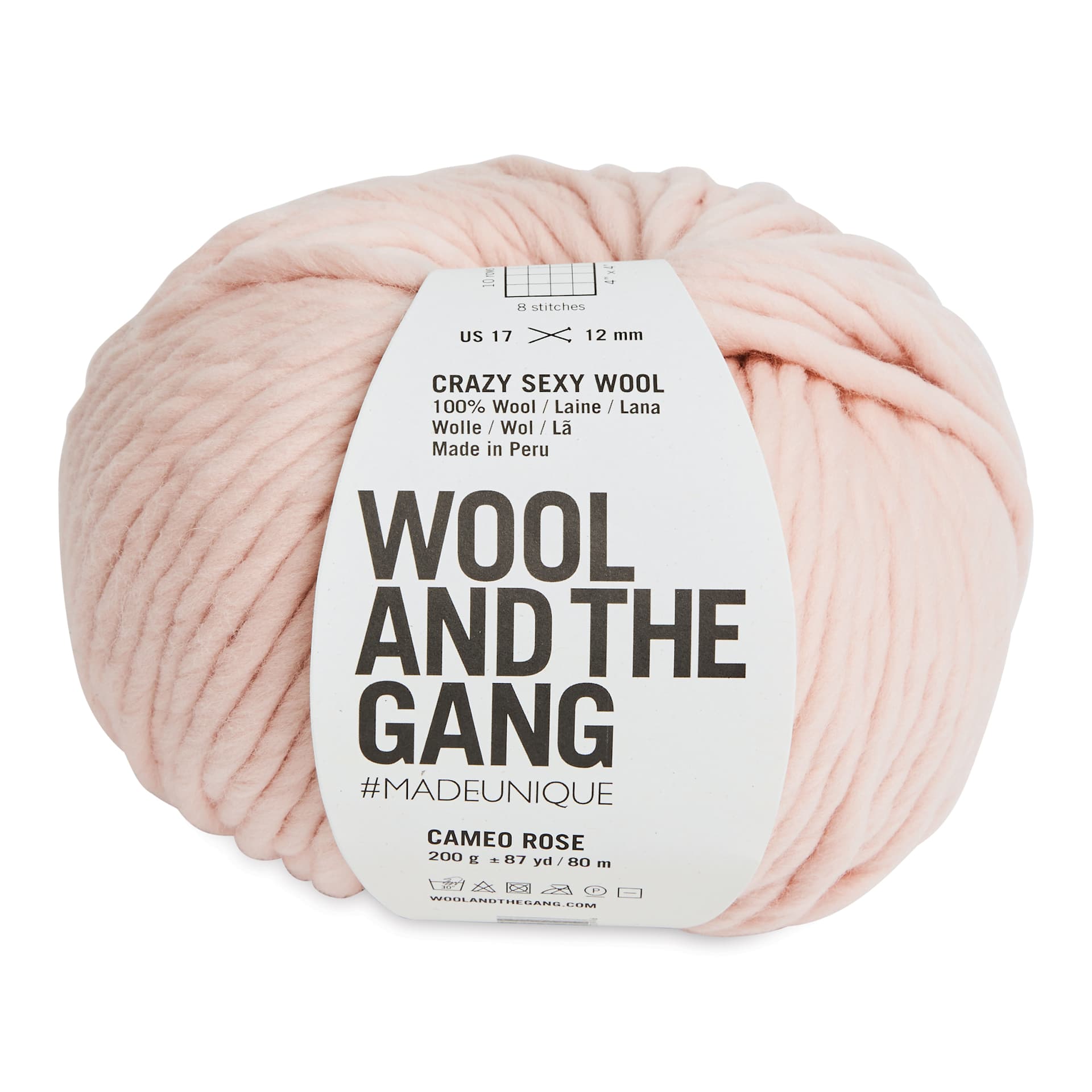 Wool and the Gang Crazy Sexy Wool Yarn - Cameo Rose