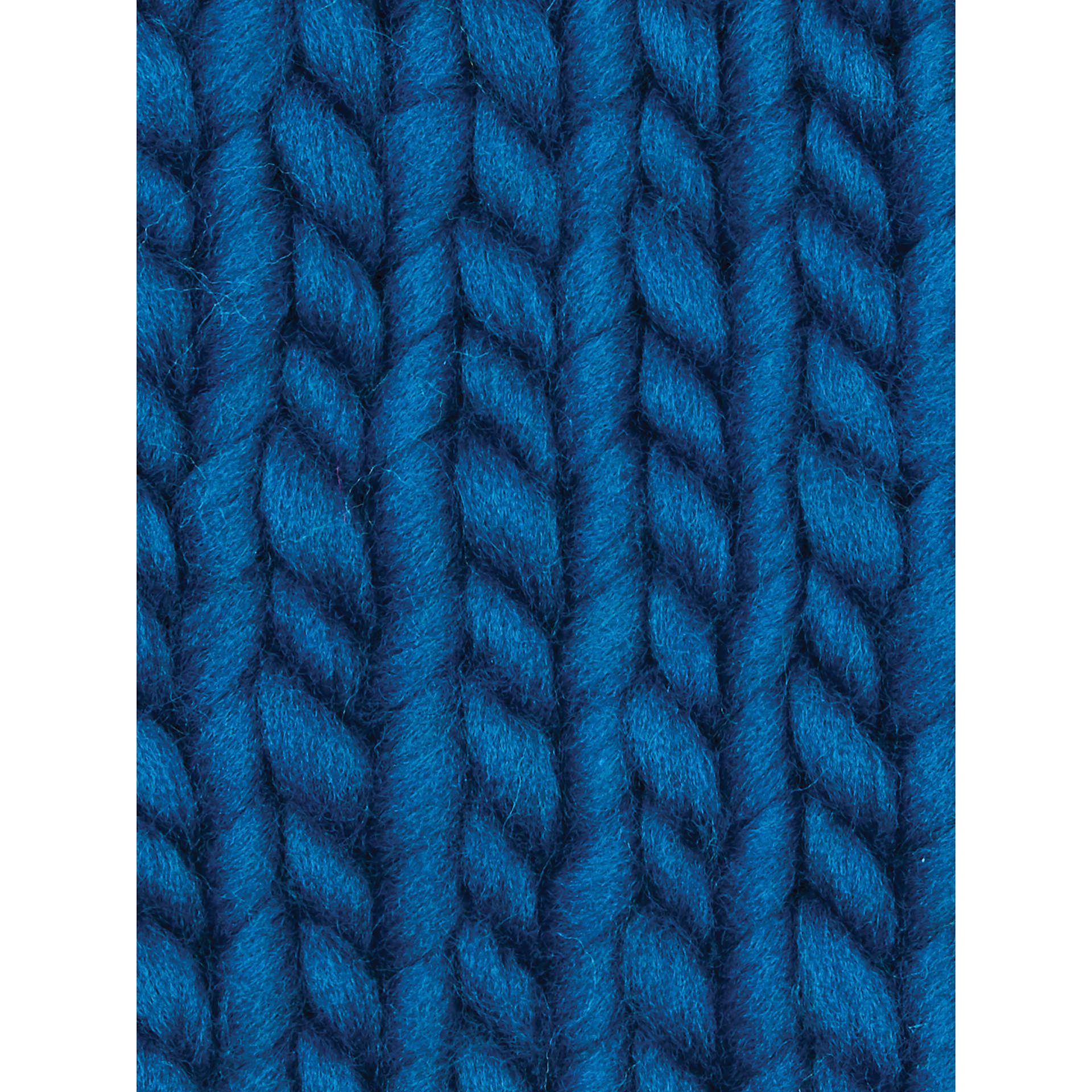 Sample made with Wool and the Gang Crazy Sexy Wool Yarn - Sherpa Blue