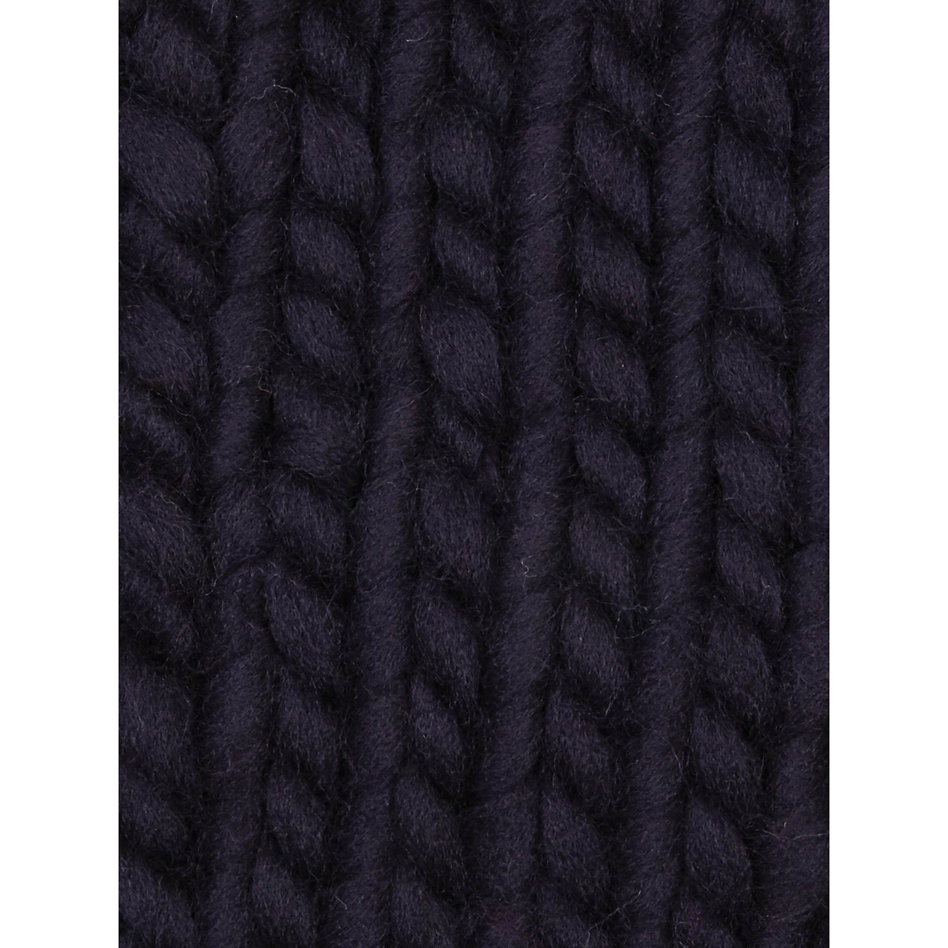 Sample made with Wool and the Gang Crazy Sexy Wool Yarn - Midnight Blue
