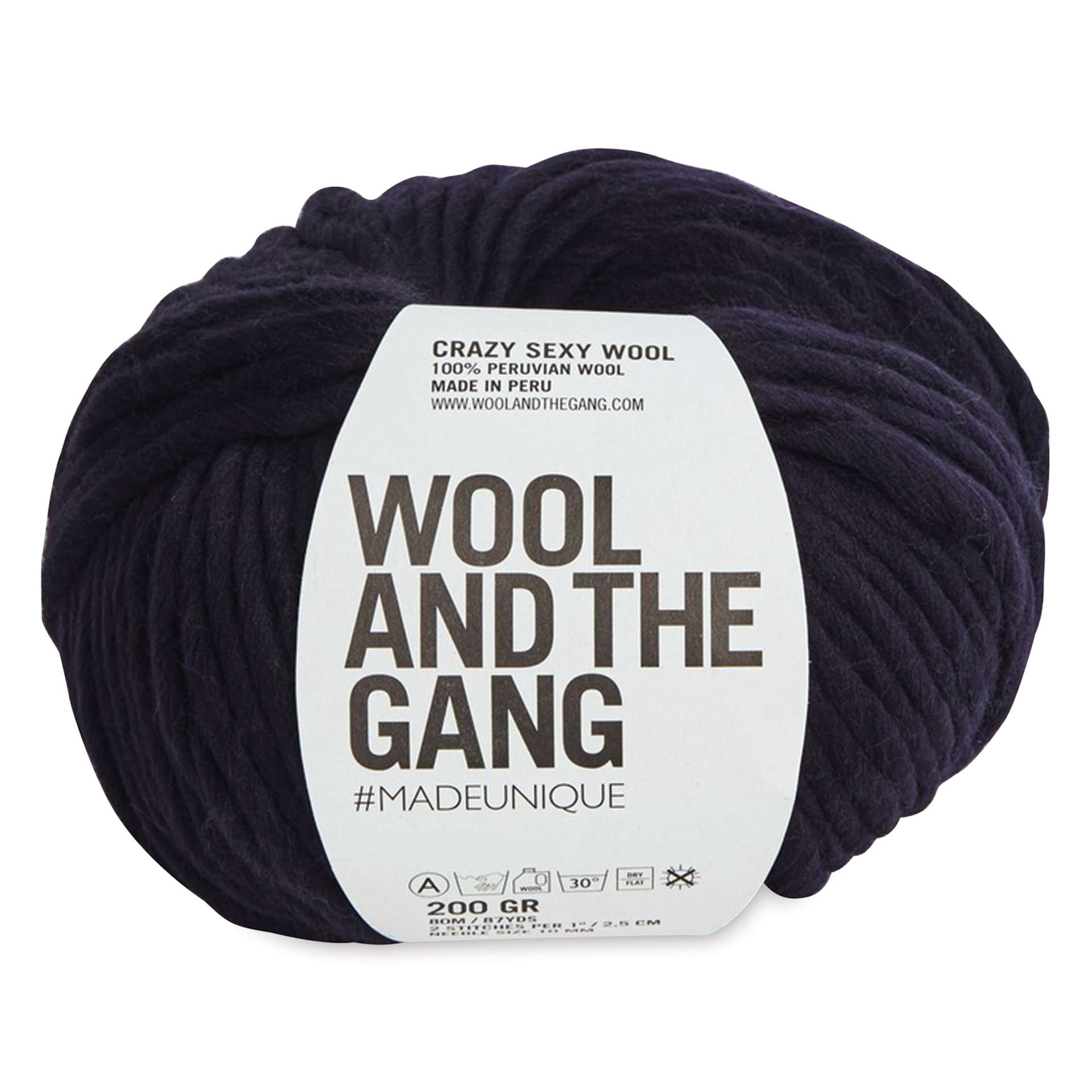 Wool and the Gang Crazy Sexy Wool Yarn - Midnight Blue