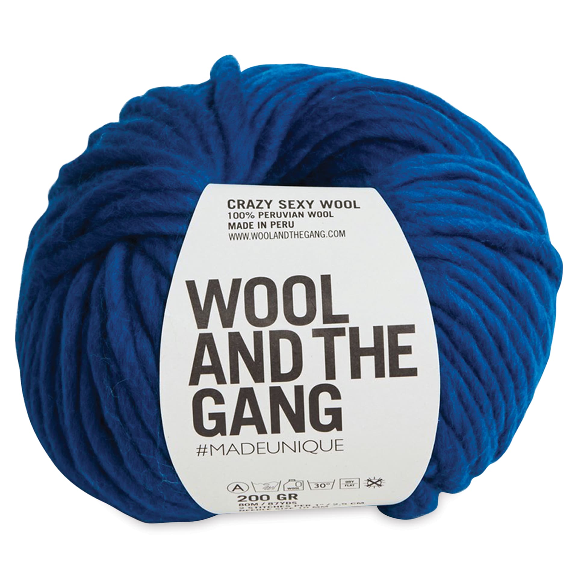 Wool and the Gang Crazy Sexy Wool Yarn - Curasao Blue