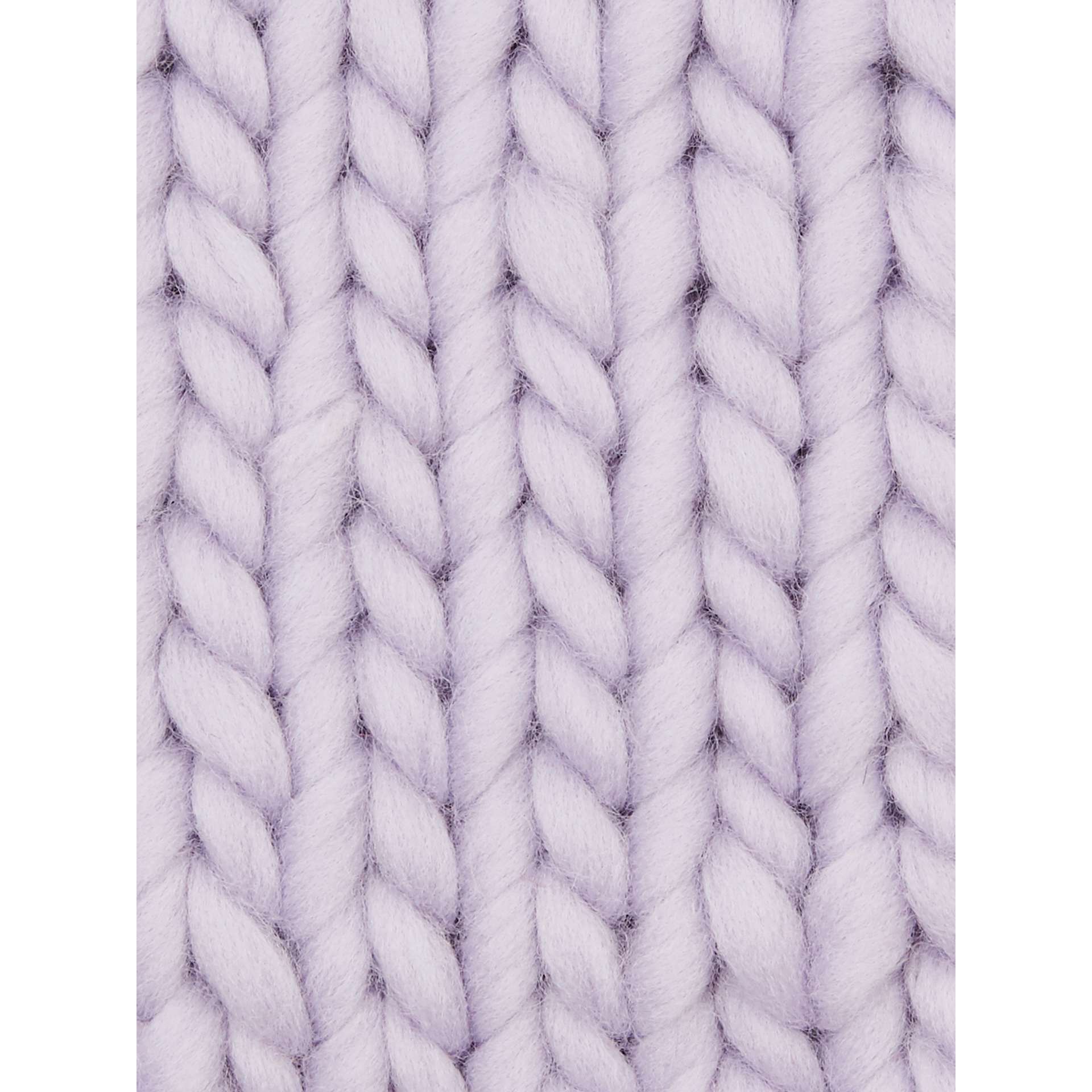 Wool and the Gang Crazy Sexy Wool Yarn - Lilac Powder knitted sample