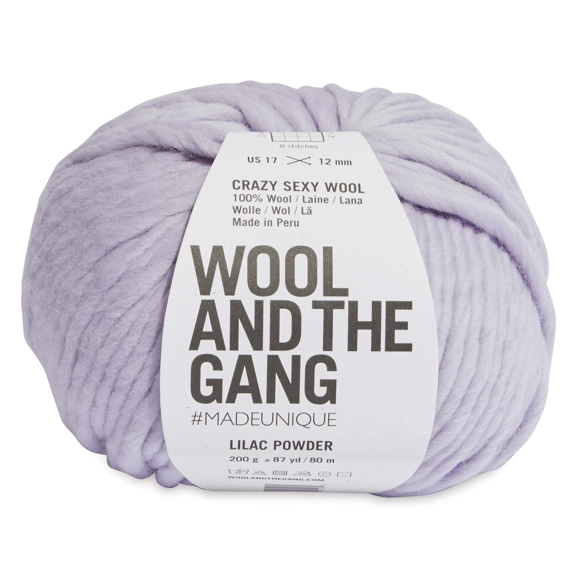 Wool and the Gang Crazy Sexy Wool Yarn - Lilac Powder