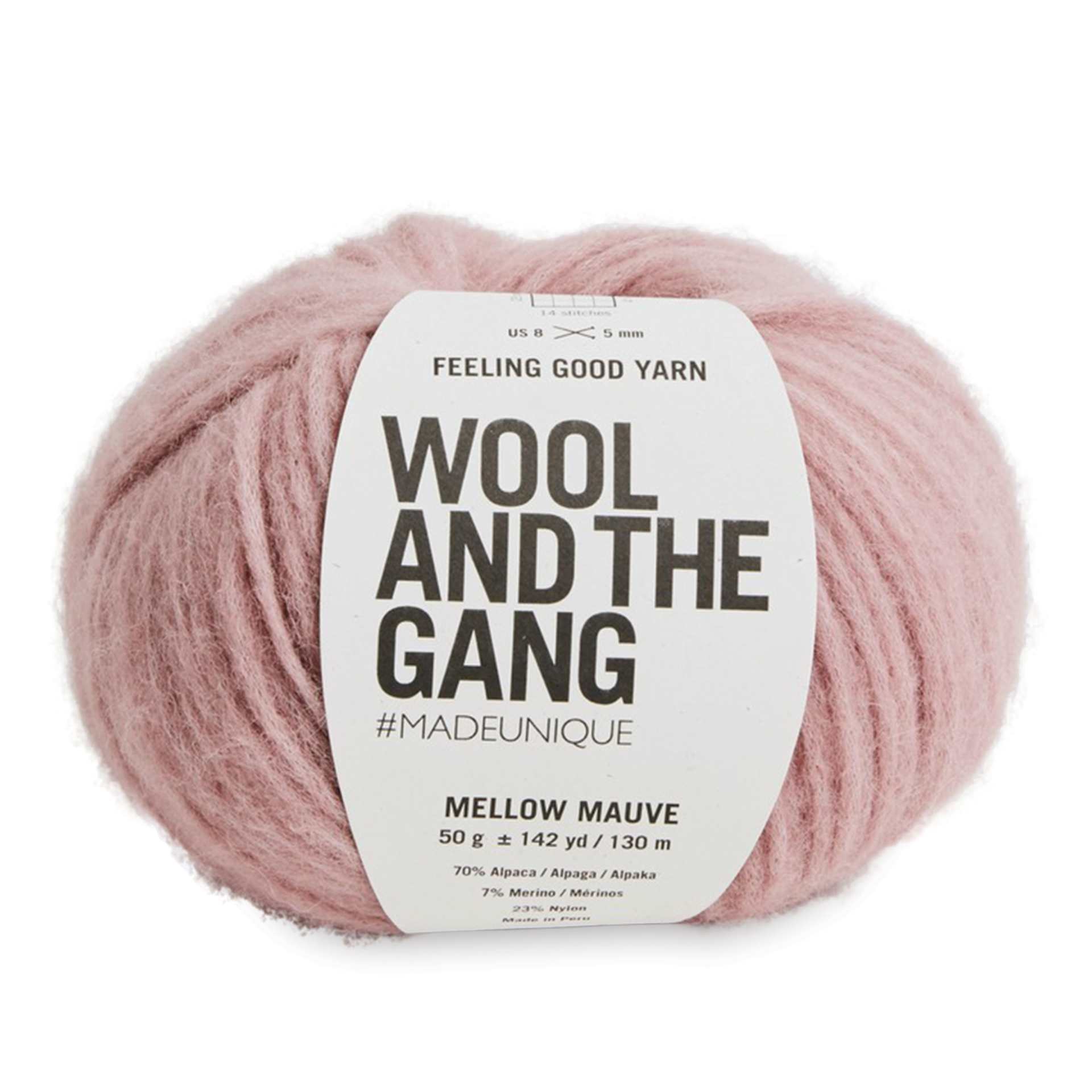 Wool and the Gang Feeling Good Yarn - Mellow Mauve