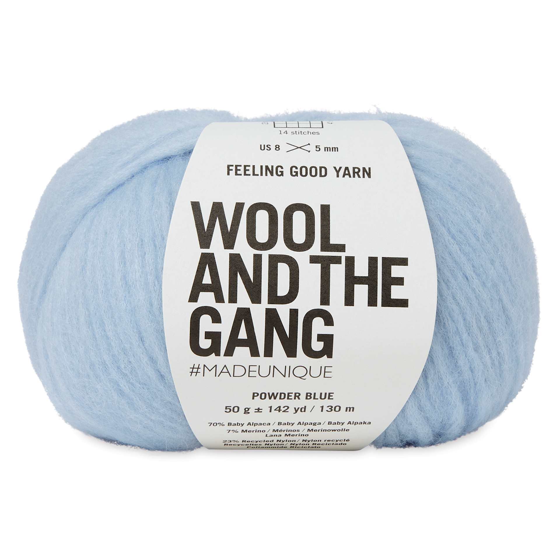 Wool and the Gang Feeling Good Yarn - Powder Blue