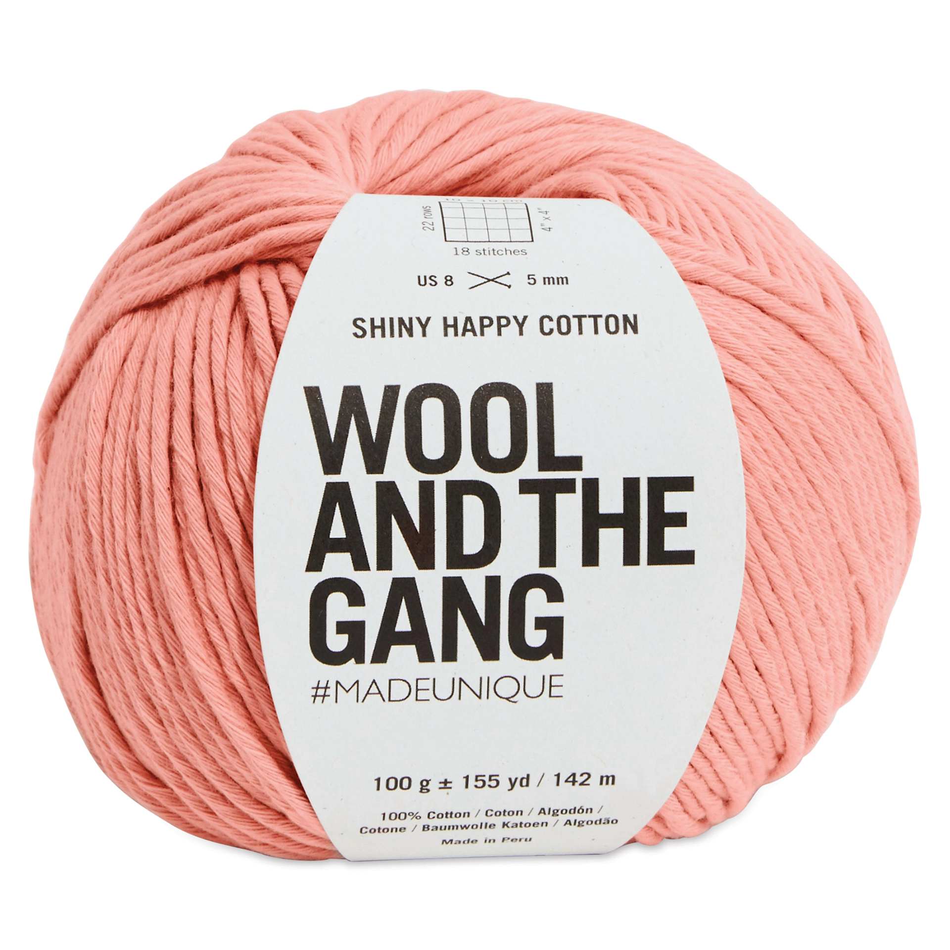 Wool and the Gang Shiny Happy Cotton Yarn - Malibu, 155 yds
