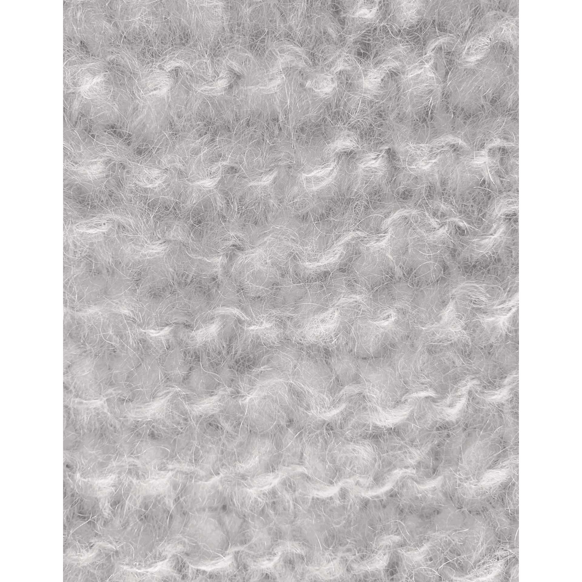 Wool and the Gang Take Care Mohair Yarn - Dusty Grey, 109 yds close up of knitted texture