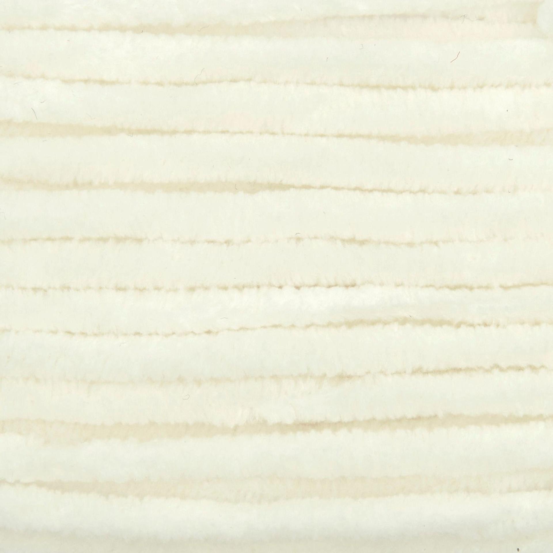 Rico Design Creative Chenillove Yarn - Cream, 120 yds close up to show texture