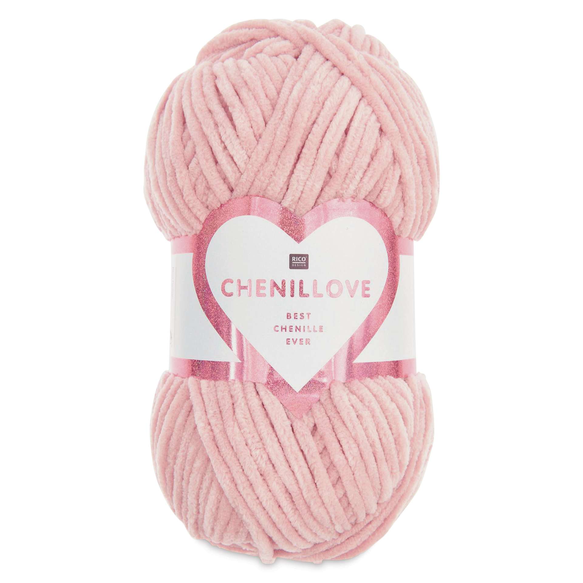 Rico Design Creative Chenillove Yarn - Pink, 120 yds