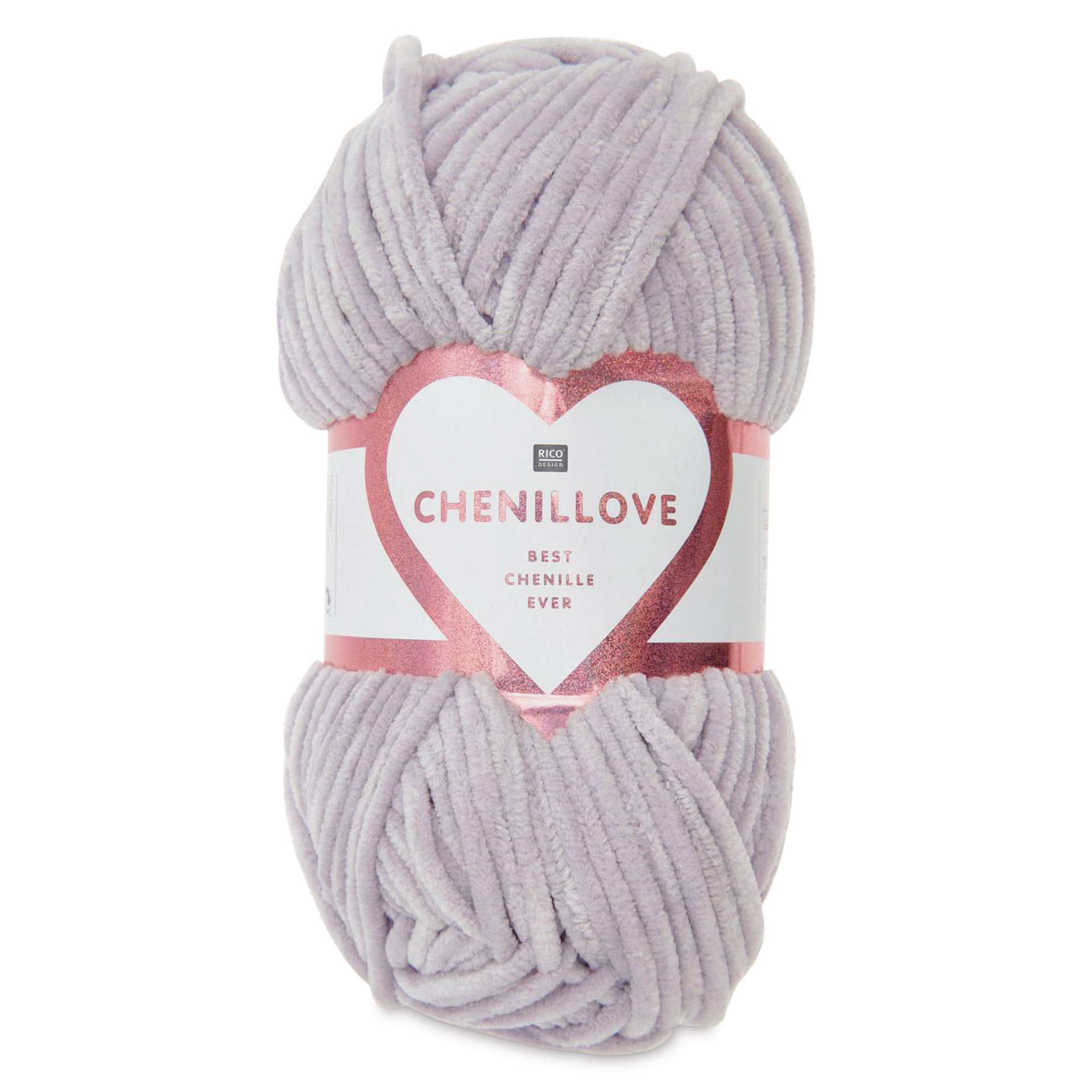 Rico Design Creative Chenillove Yarn - Lilac, 120 yds