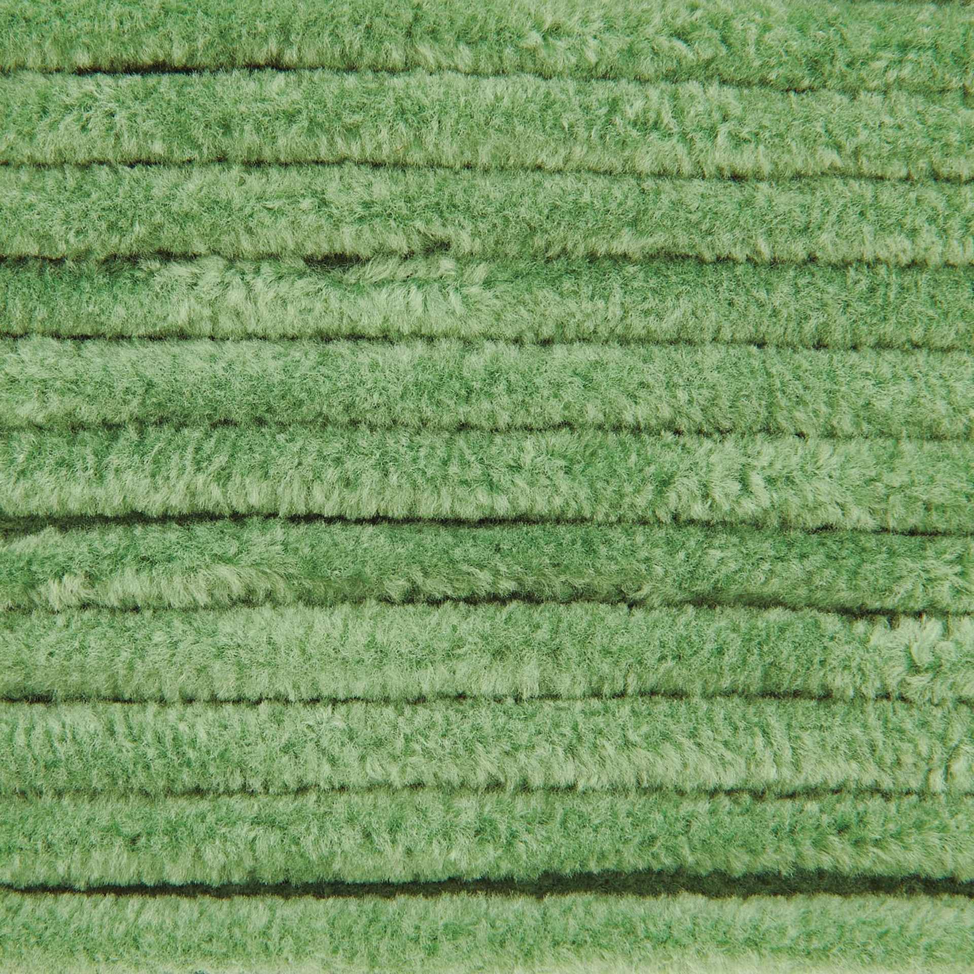 Rico Design Creative Chenillove Yarn - Green, 120 yds close up to show texture