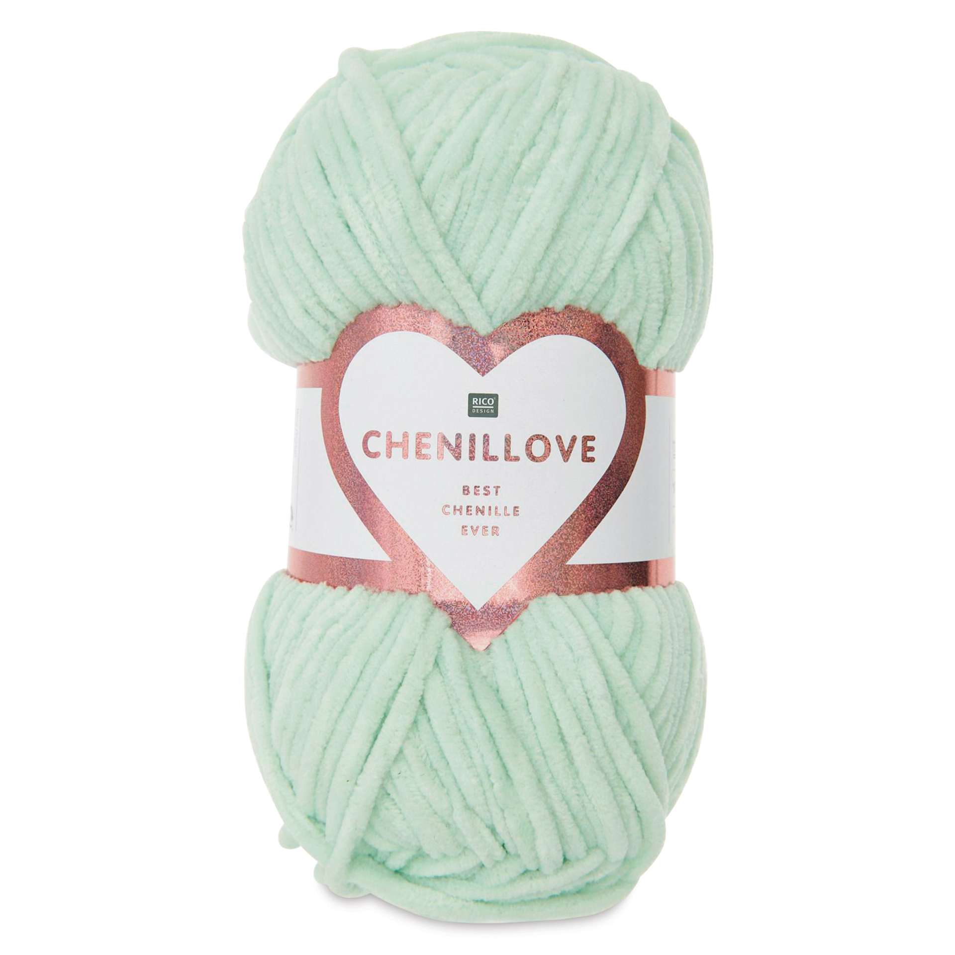 Rico Design Creative Chenillove Yarn - Mint, 120 yds