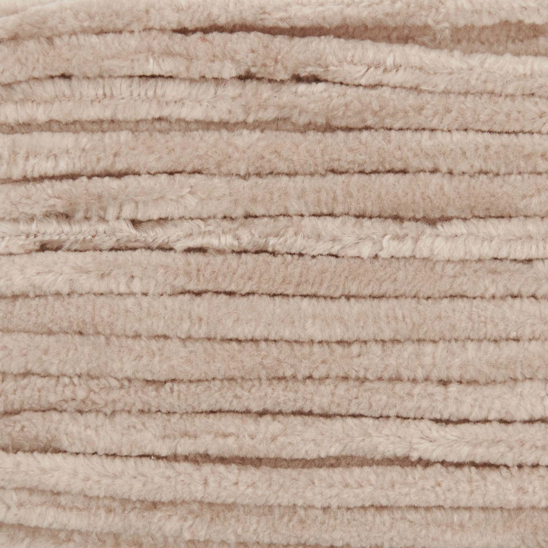 Rico Design Creative Chenillove Yarn - Beige, 120 yds close up to show texture