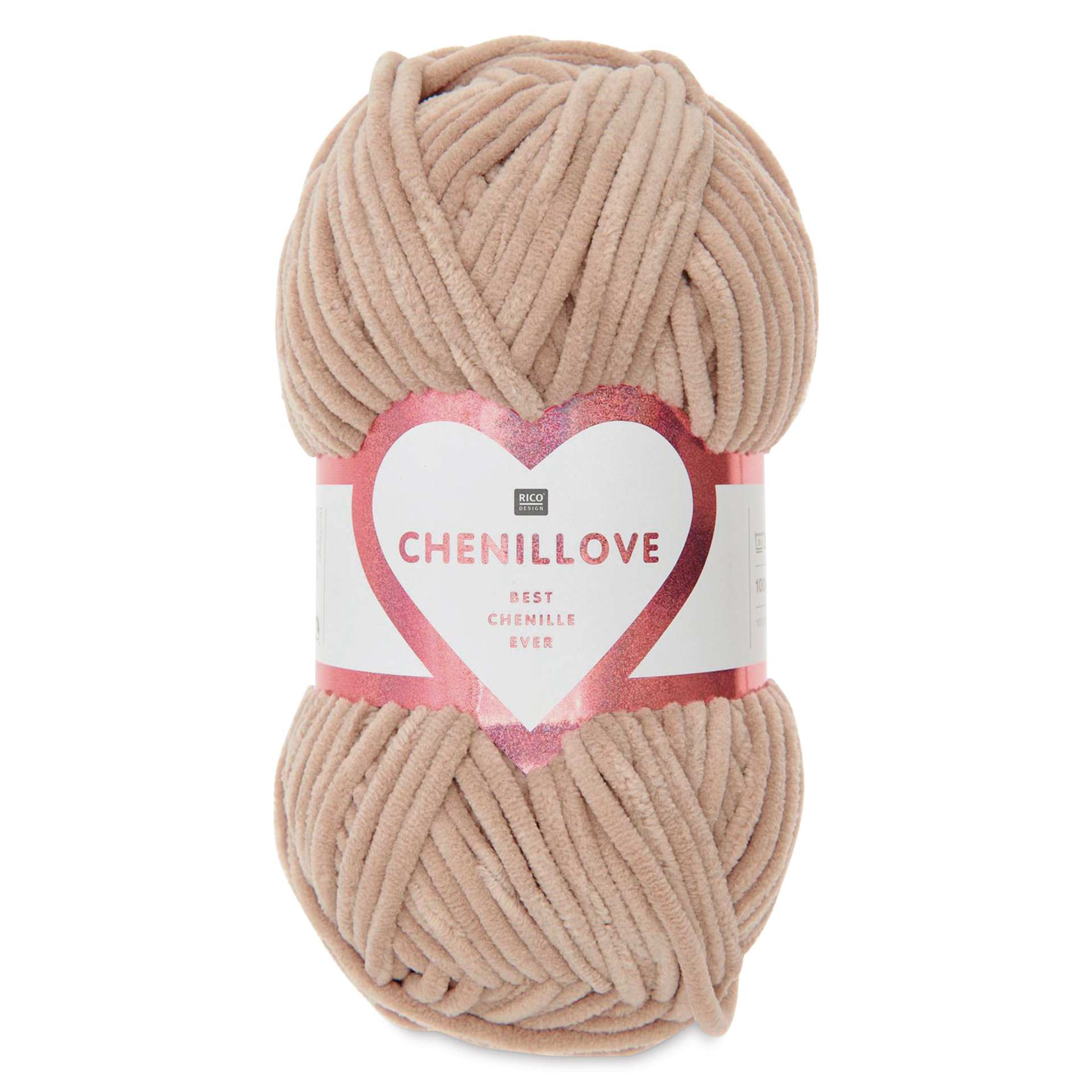 Rico Design Creative Chenillove Yarn - Beige, 120 yds