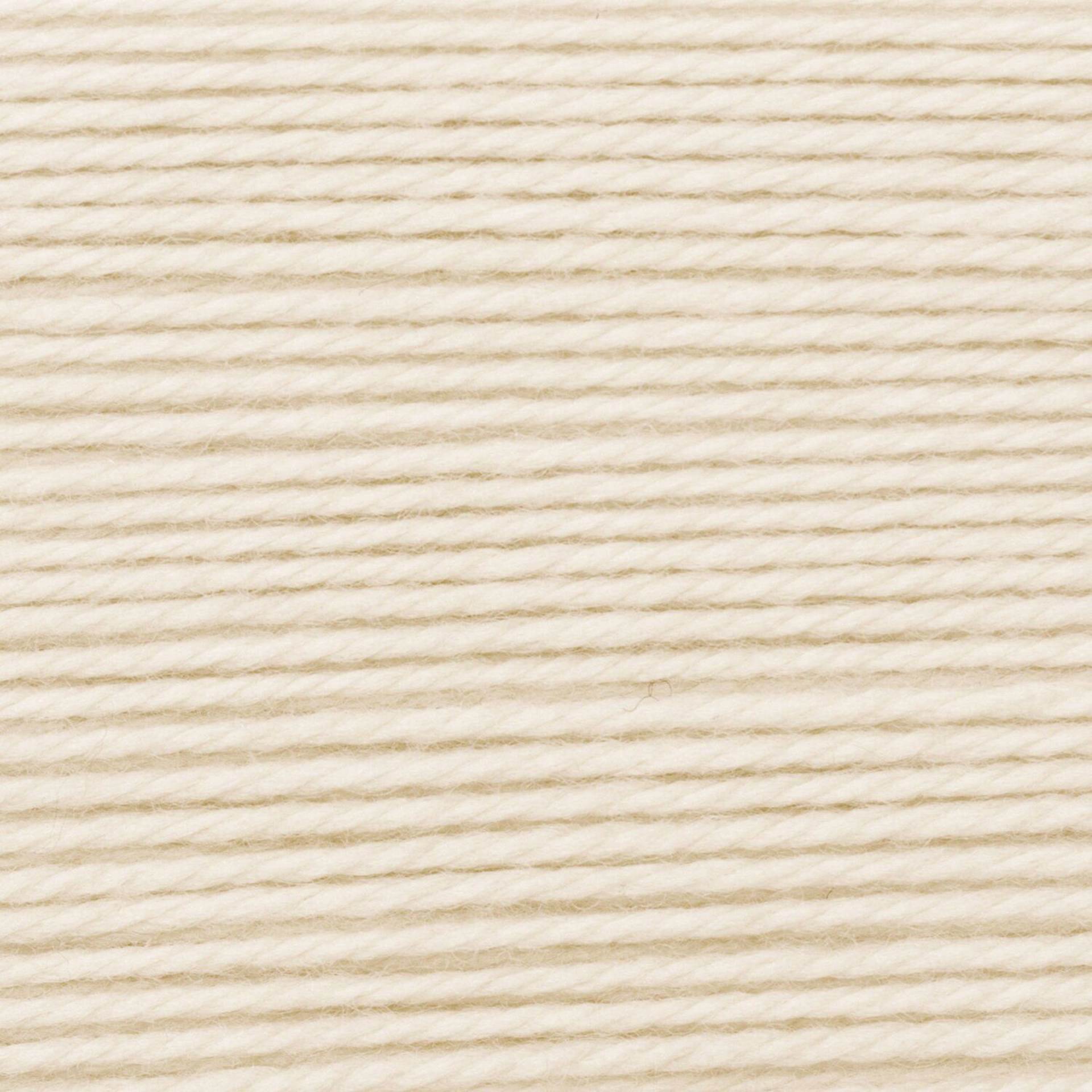 Rico Design Essentials Soft Merino Aran Yarn - Cream, 109 yds close up to show texture