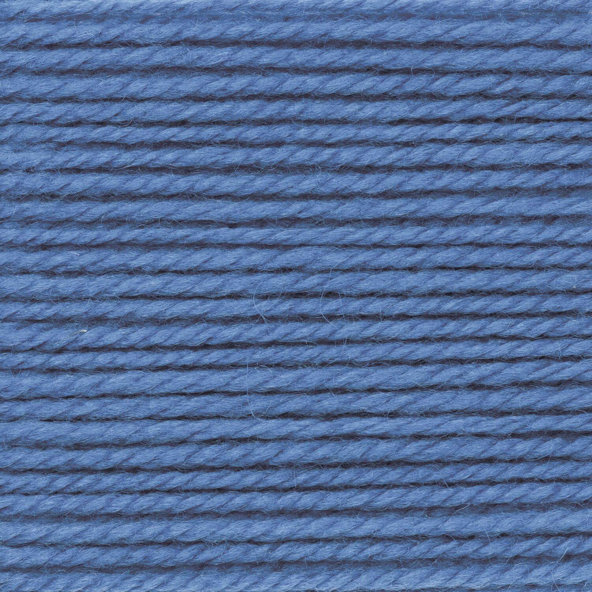 Rico Design Essentials Soft Merino Aran Yarn - Blue, 109 yds close up to show texture