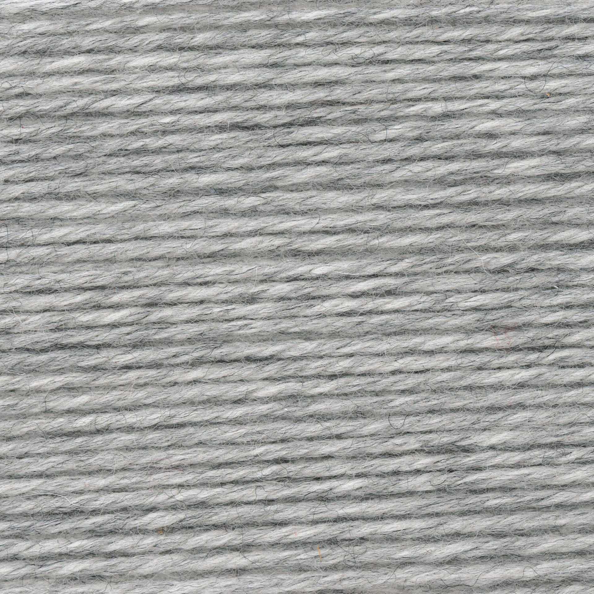 Rico Design Essentials Soft Merino Aran Yarn - Light Grey, 109 yds close up to show texture