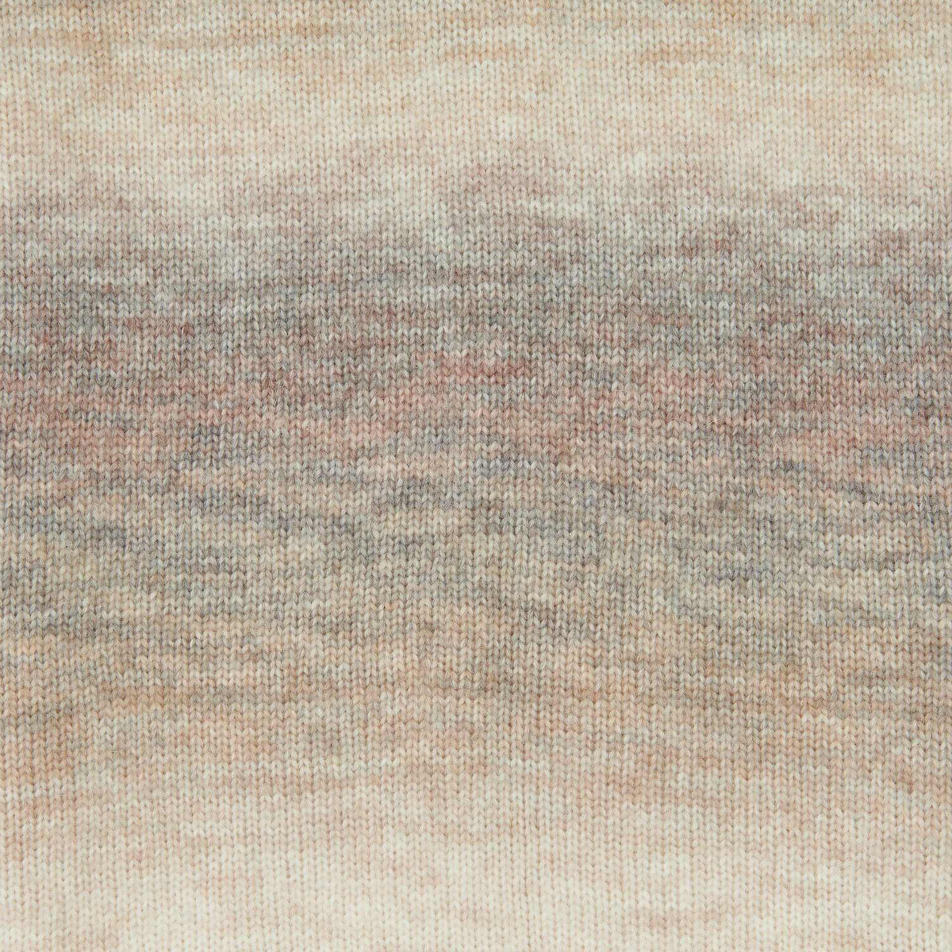 Rico Design Creative Painted Power Yarn - Snow, 340 yds close up to show knitted pattern