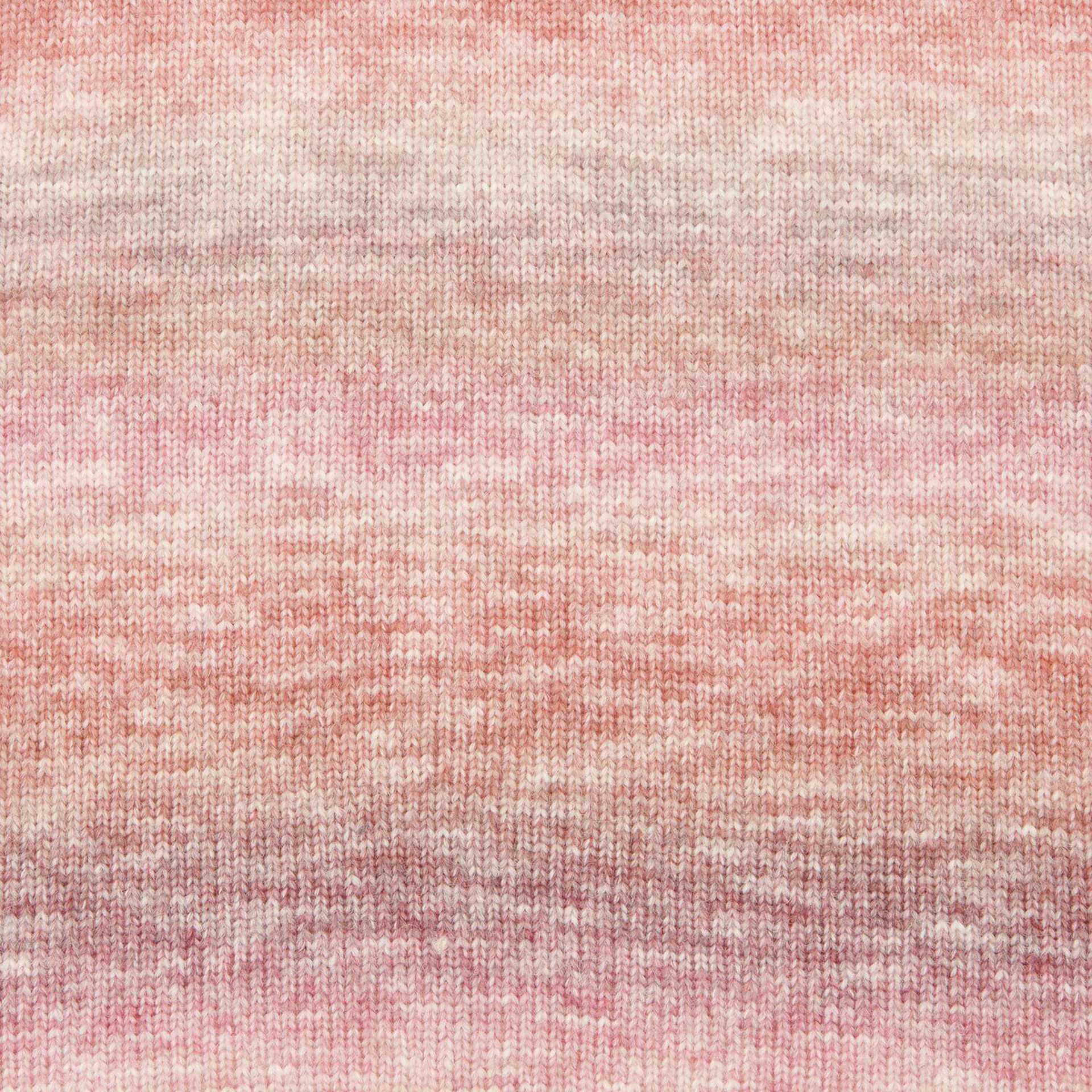 Rico Design Creative Painted Power Yarn - Roses, 340 yds close up showing knitted pattern