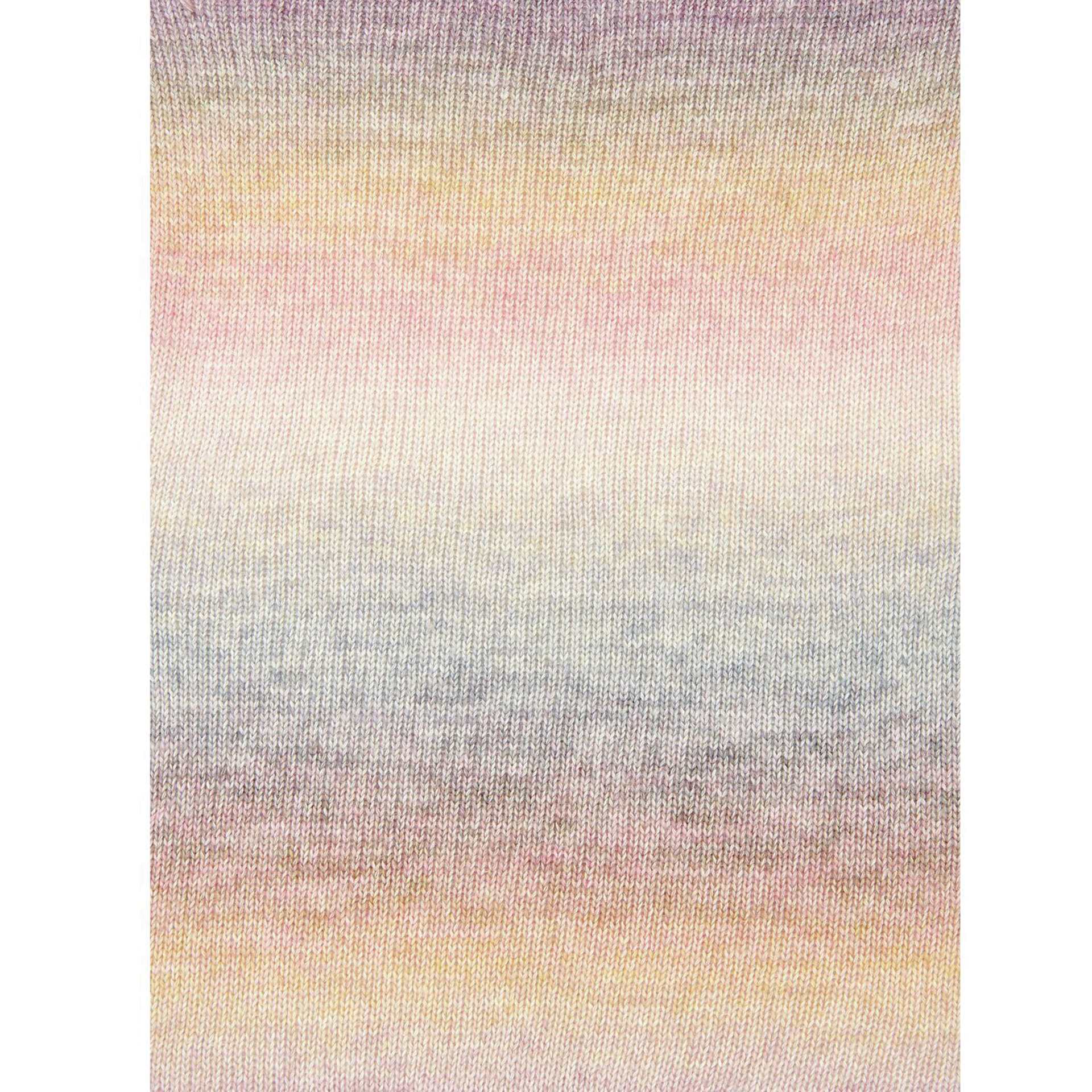 Rico Design Creative Painted Power Cotton DK Yarn - Fresh Pink. 100 g close up to show texture