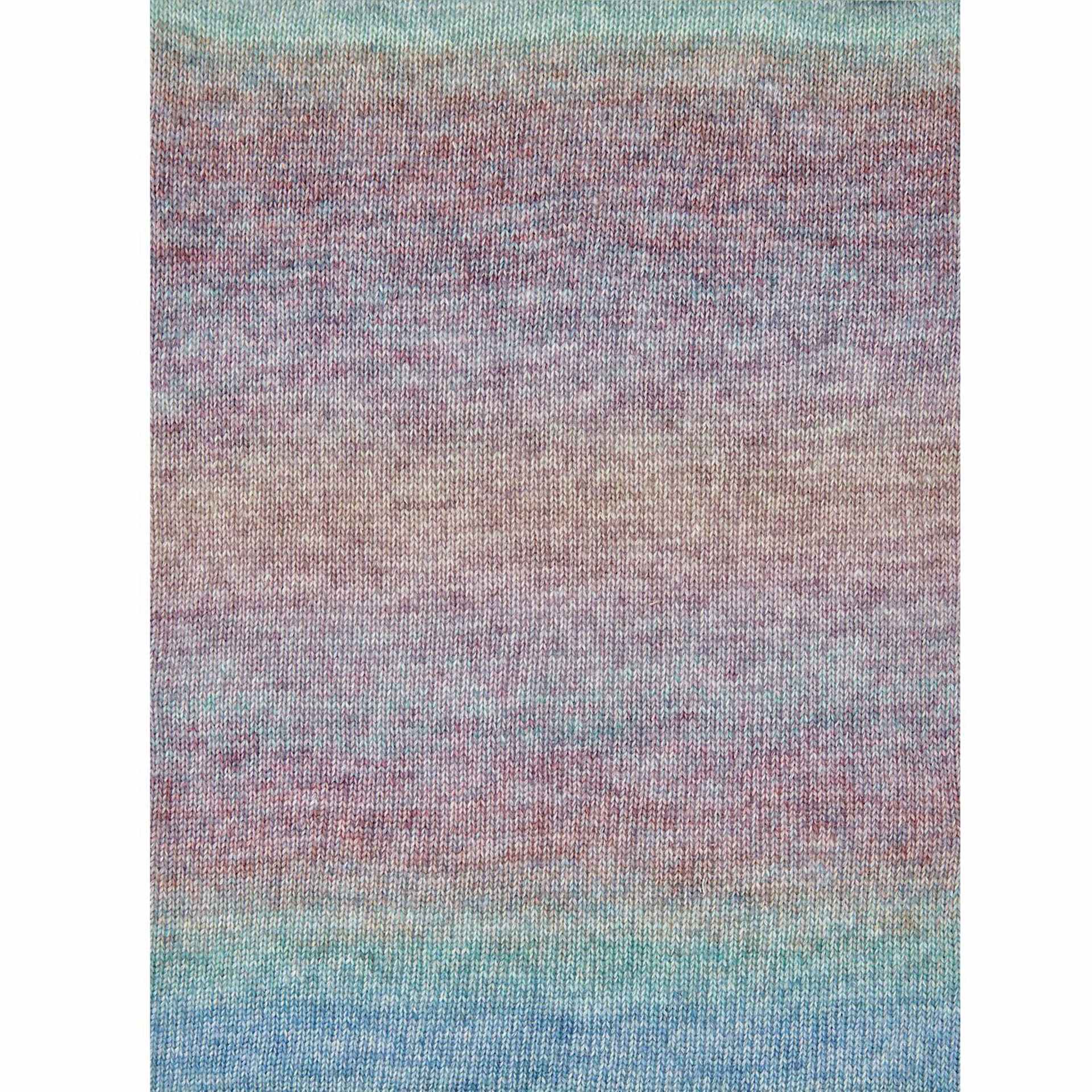 Rico Design Creative Painted Power Cotton DK Yarn - Deep Ocean. 100 g close up to show texture