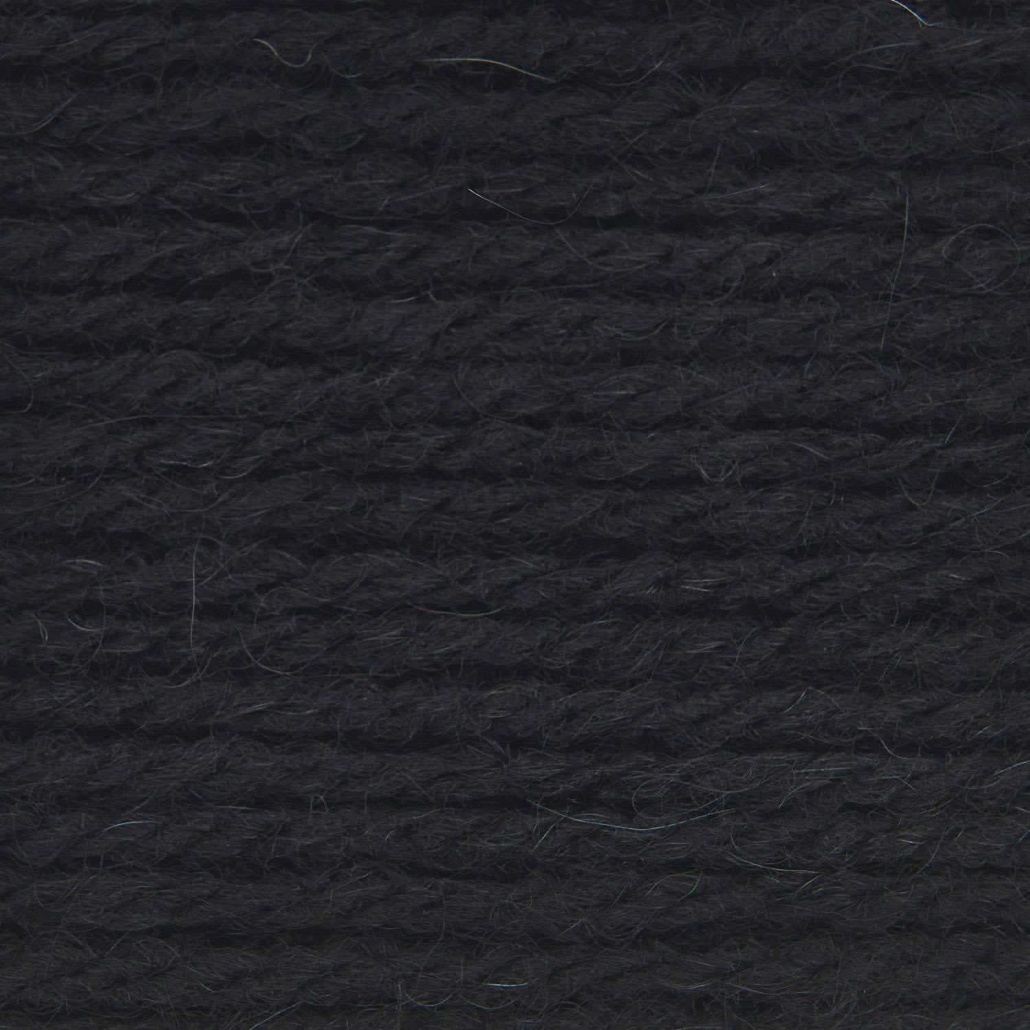 Rico Design Soft Alpaca Yarn - Black, 137 yds close up to show texture