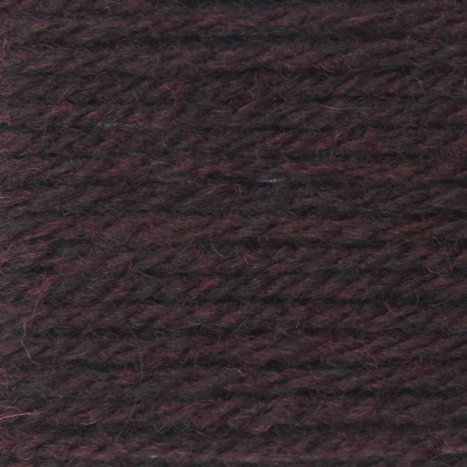 Rico Design Soft Alpaca Yarn - Burgundy, 137 yds close up to show texture