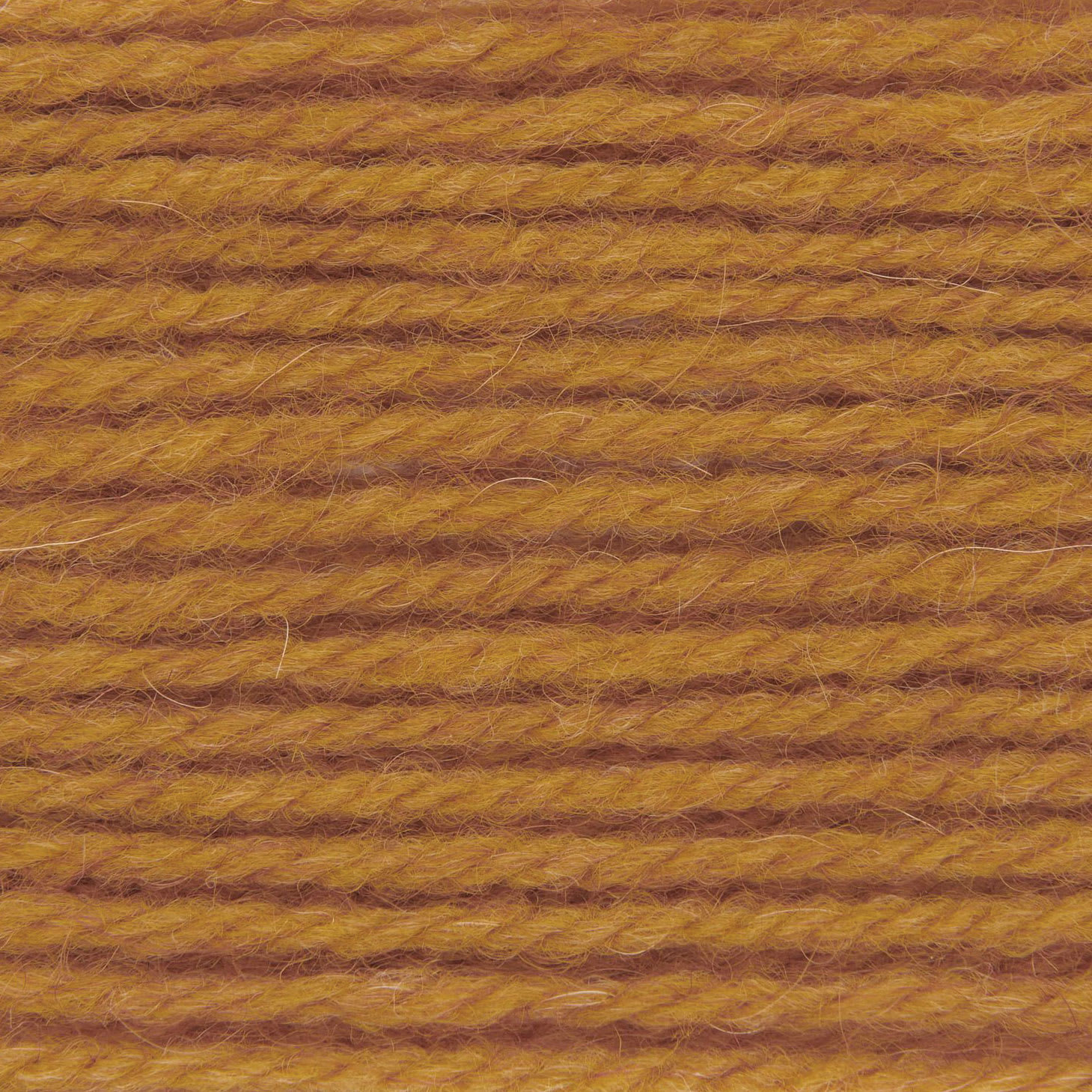 Rico Design Soft Alpaca Yarn - Mustard, 137 yds close up to show texture