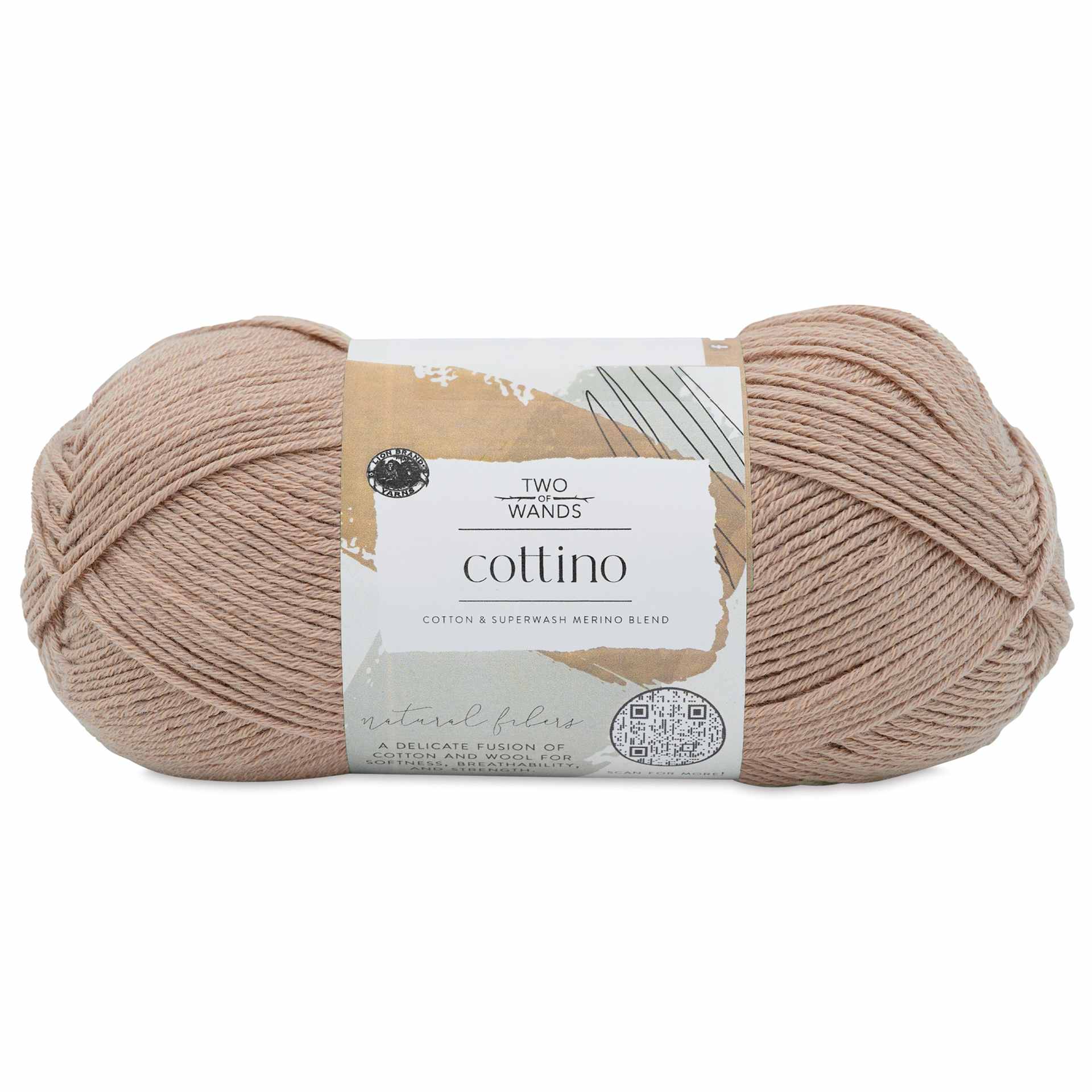Lion Brand Cottino Yarn - Limestone, 3.5 oz