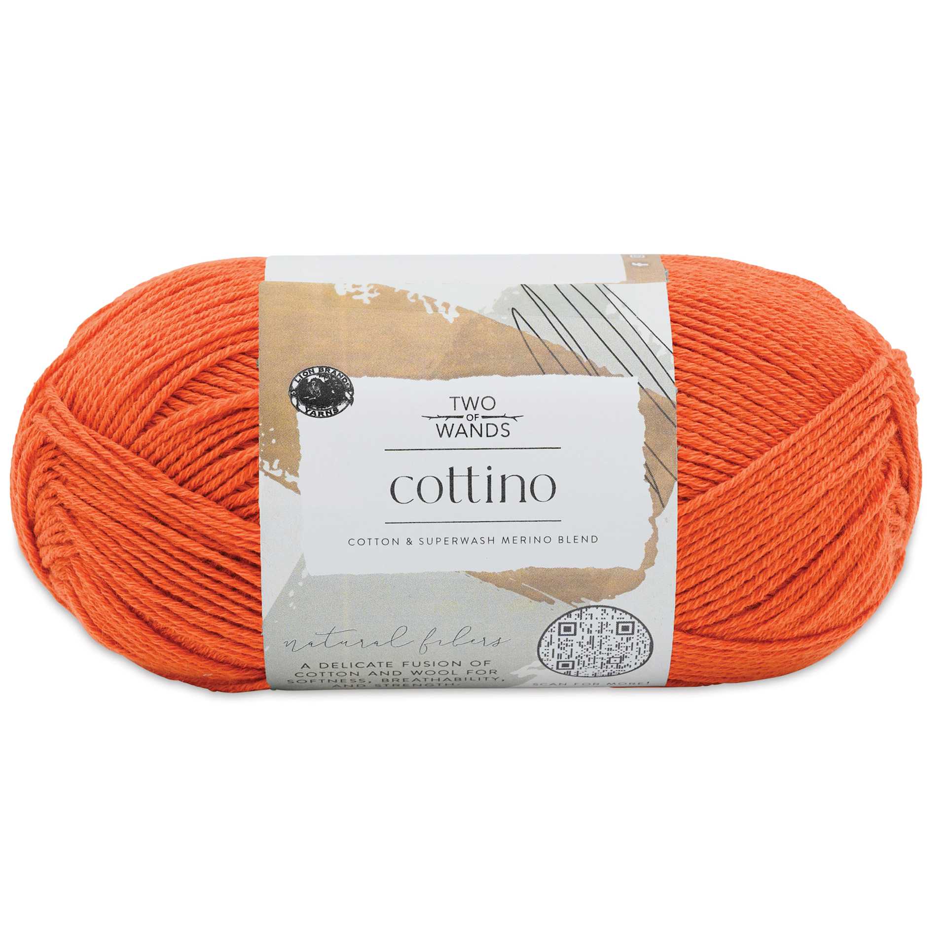 Lion Brand Cottino Yarn - Poppy, 3.5 oz