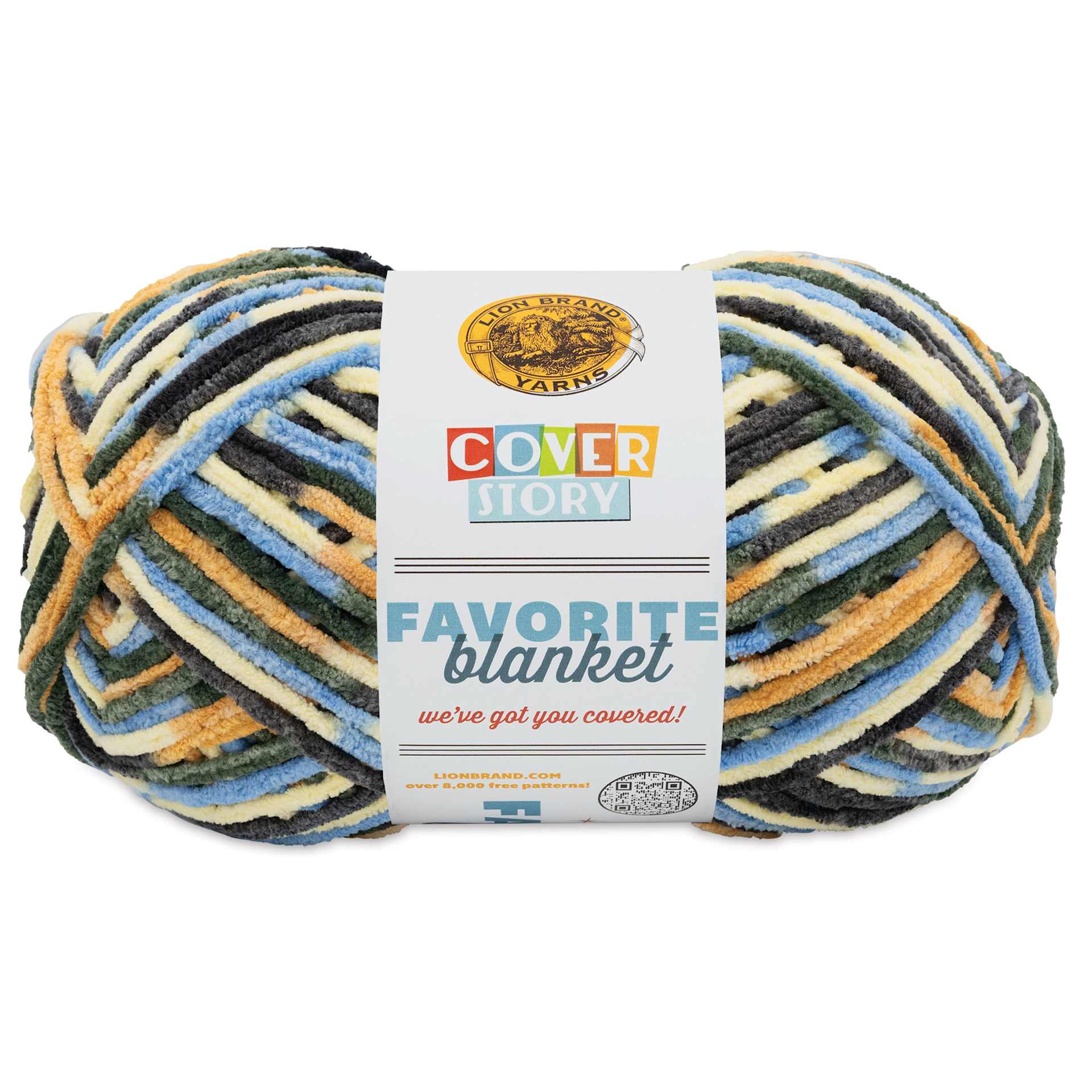 Lion Brand Cover Story Favorite Blanket Yarn - Sandstorm, 10.5 oz