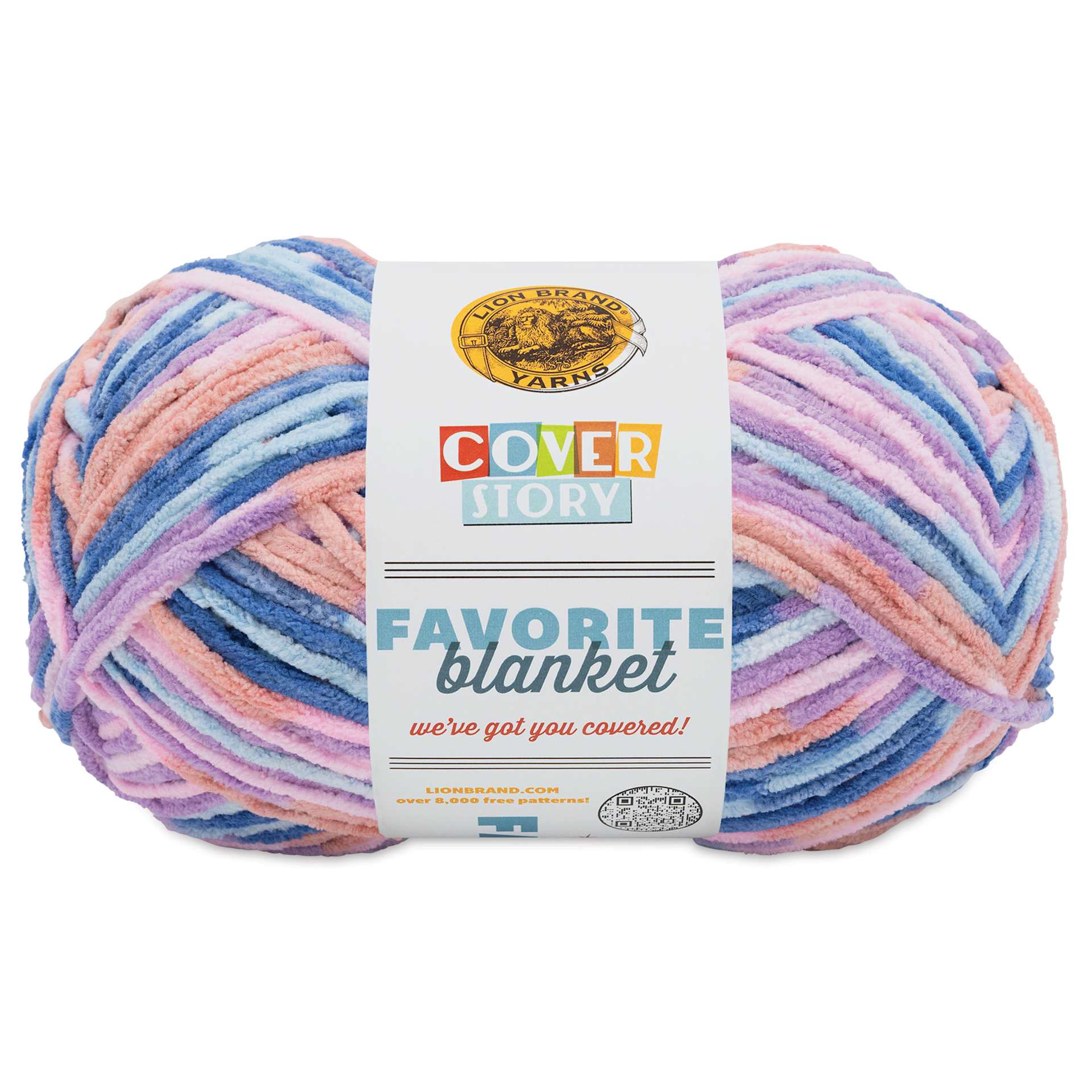 Lion Brand Cover Story Favorite Blanket Yarn - Lullaby, 10.5 oz