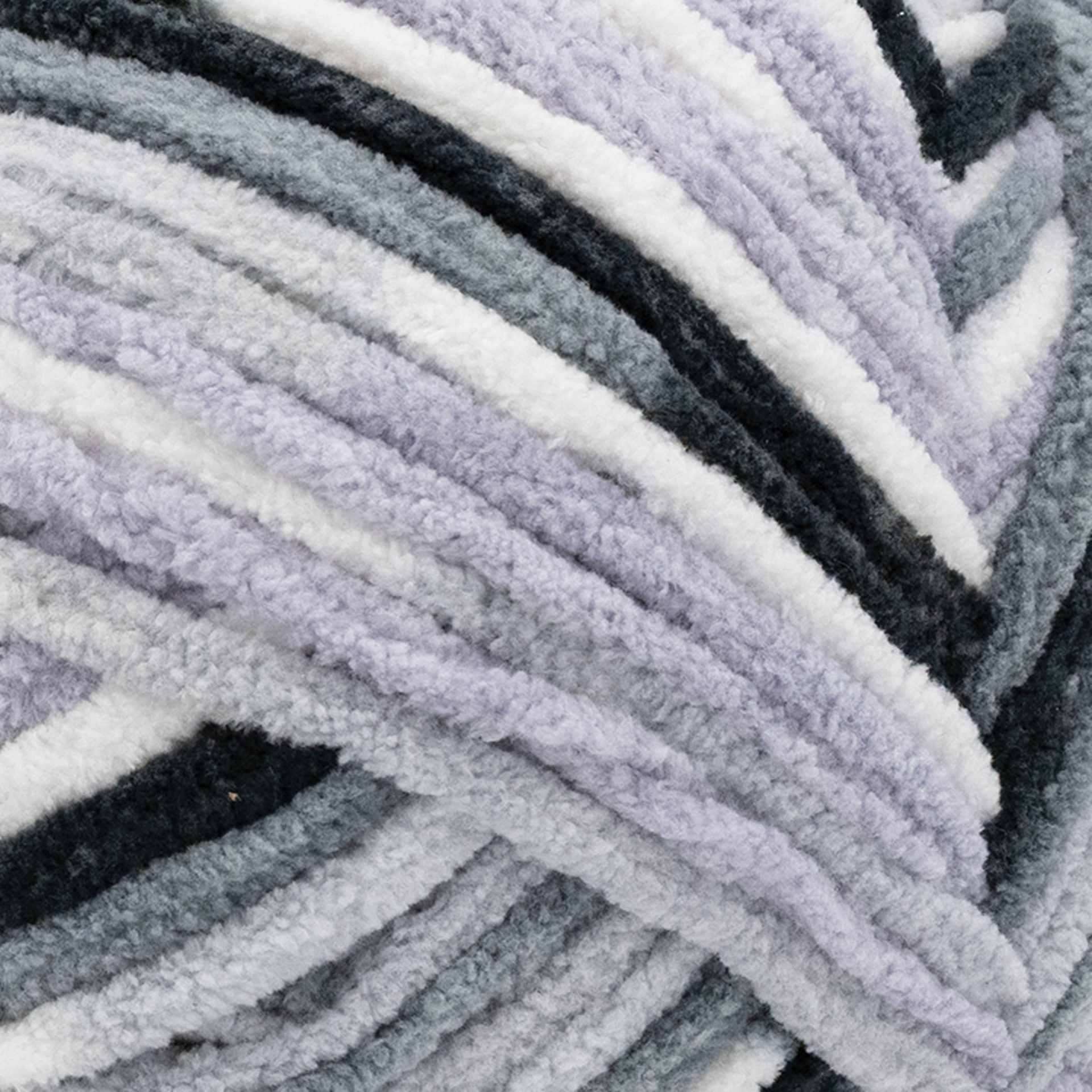 Lion Brand Cover Story Favorite Blanket Yarn - Perfect Storm, 10.5 oz close up to show texture