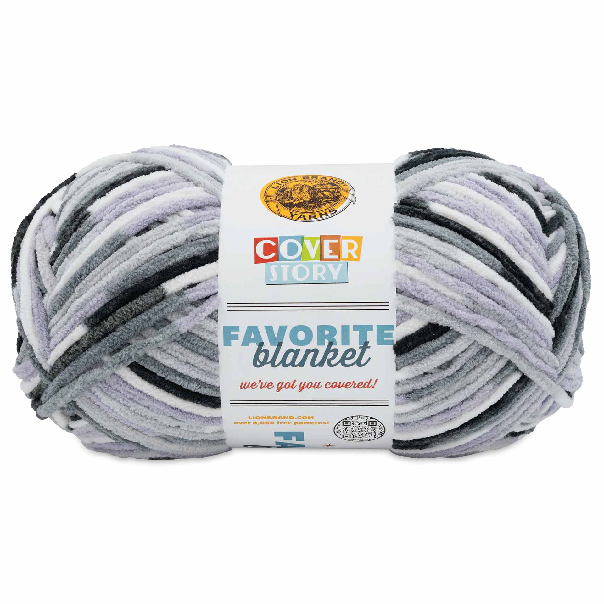Lion Brand Cover Story Favorite Blanket Yarn - Perfect Storm, 10.5 oz