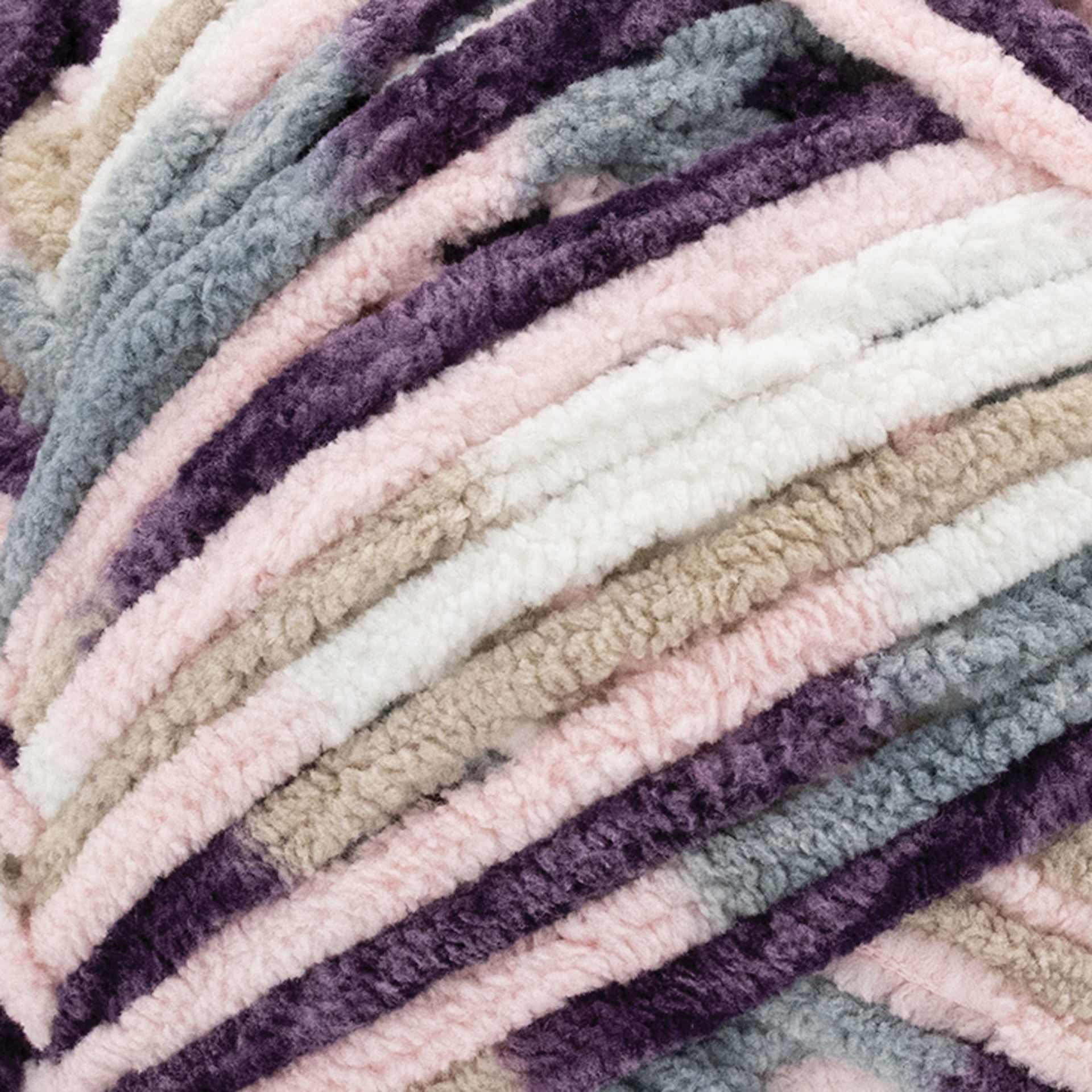 Lion Brand Cover Story Favorite Blanket Yarn - Primrose, 10.5 oz close up to show texture