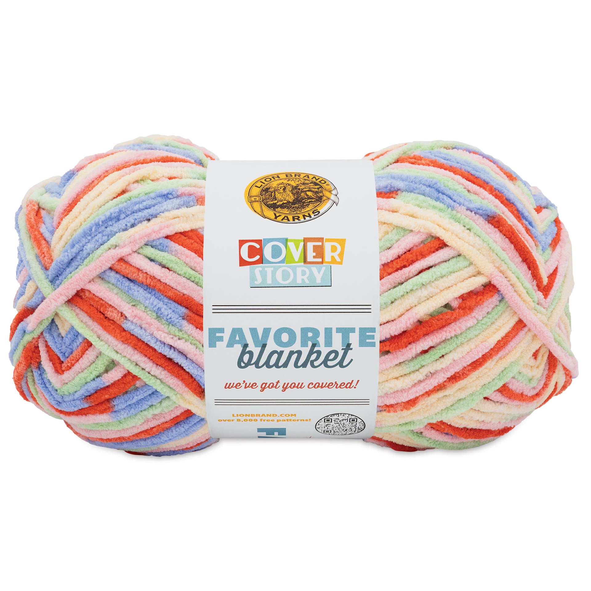 Lion Brand Cover Story Favorite Blanket Yarn - Macarons, 10.5 oz