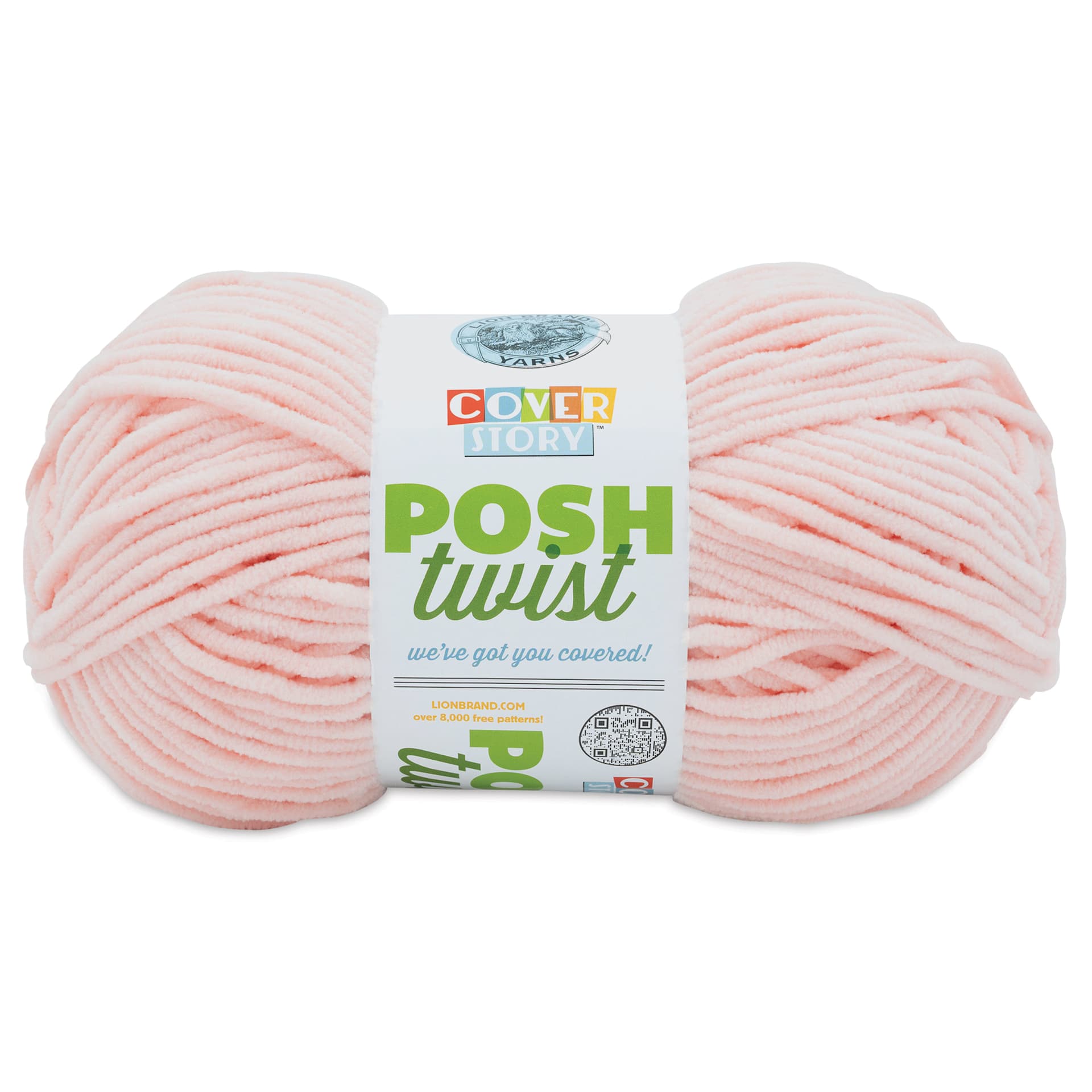 Lion Brand Cover Story Posh Twist Yarn - Strawberry Shortcake, 232 yds