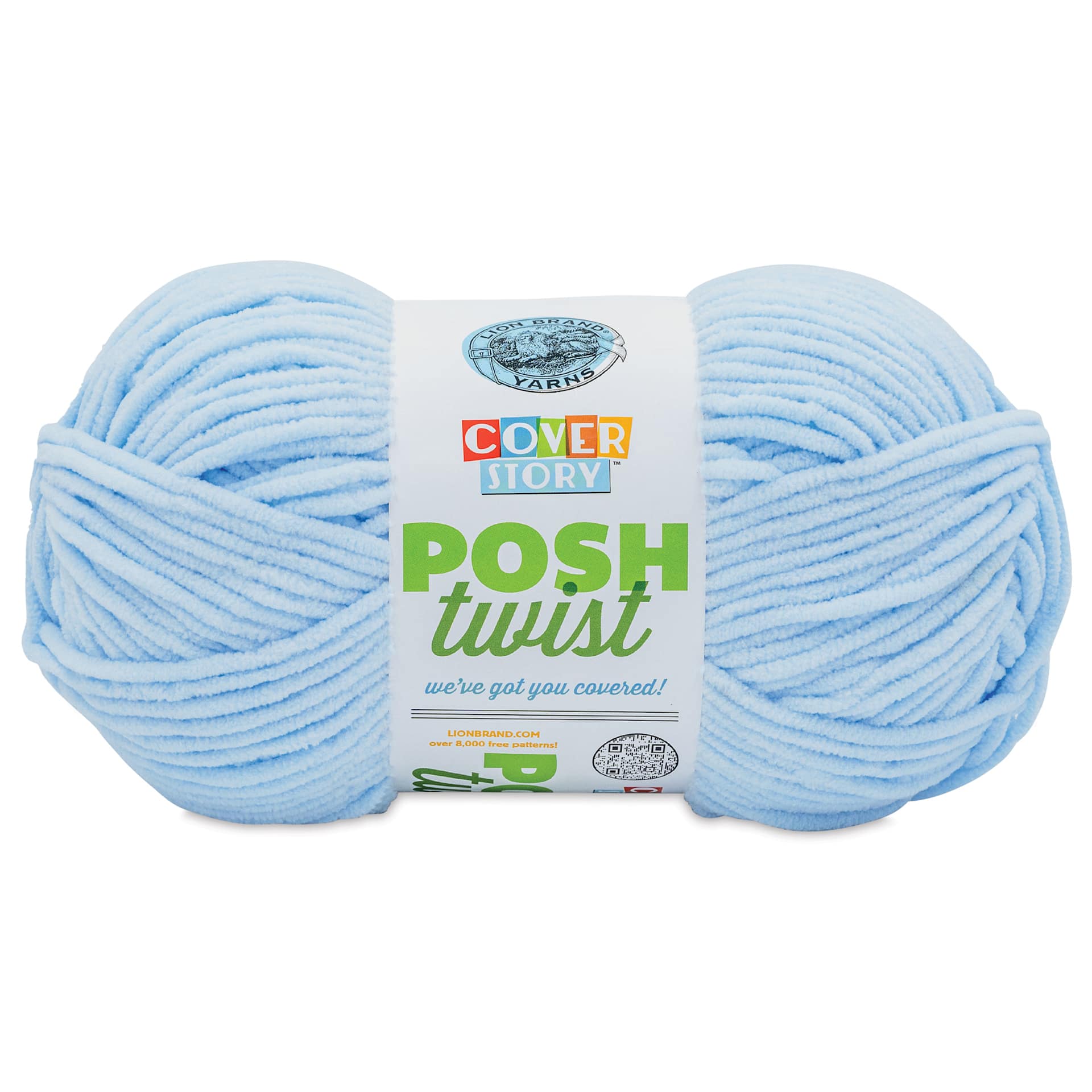 Lion Brand Cover Story Posh Twist Yarn - Blueberry Smoothie, 232 yds