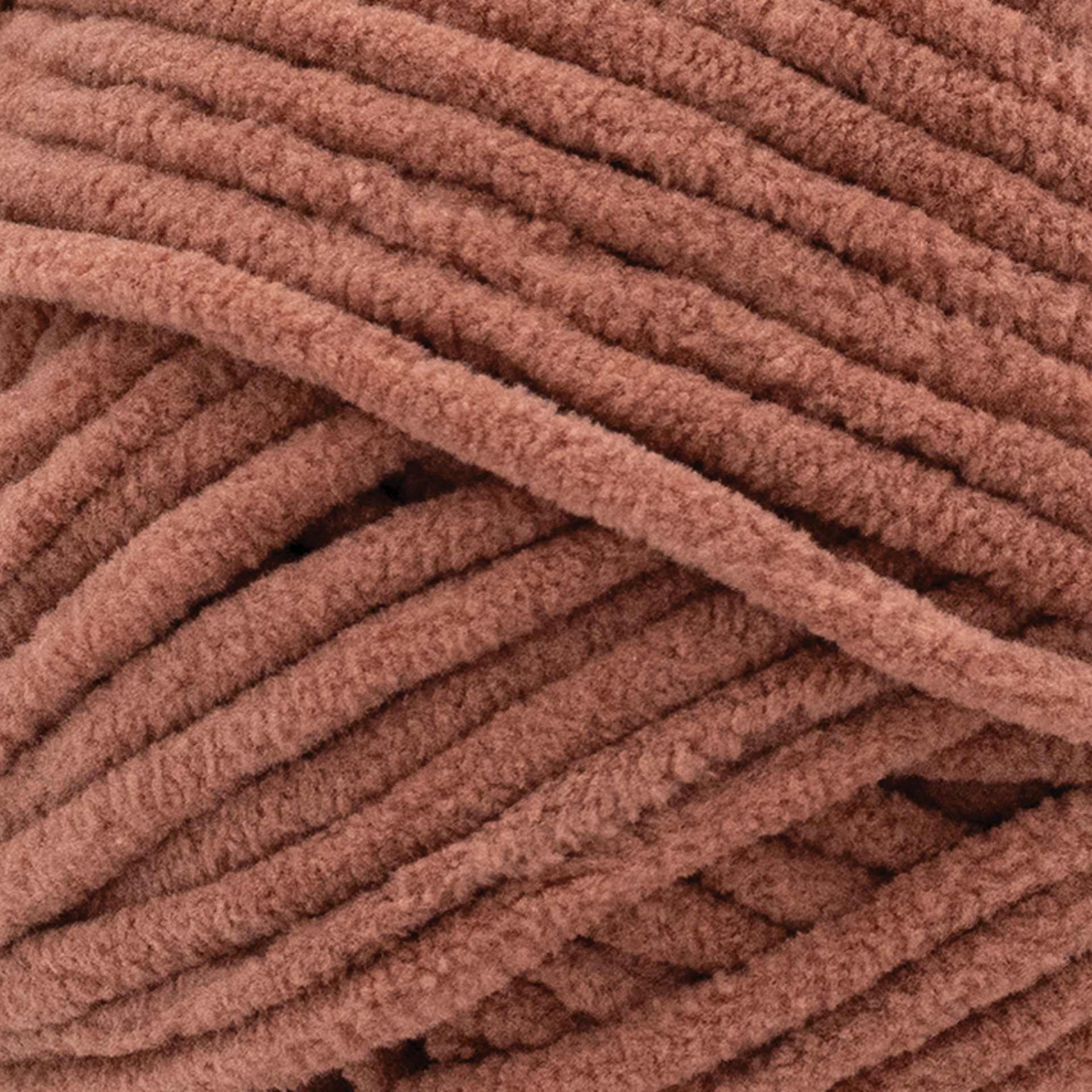 Lion Brand Cover Story Posh Twist Yarn - Brown Butter, 232 yds close up to show texture