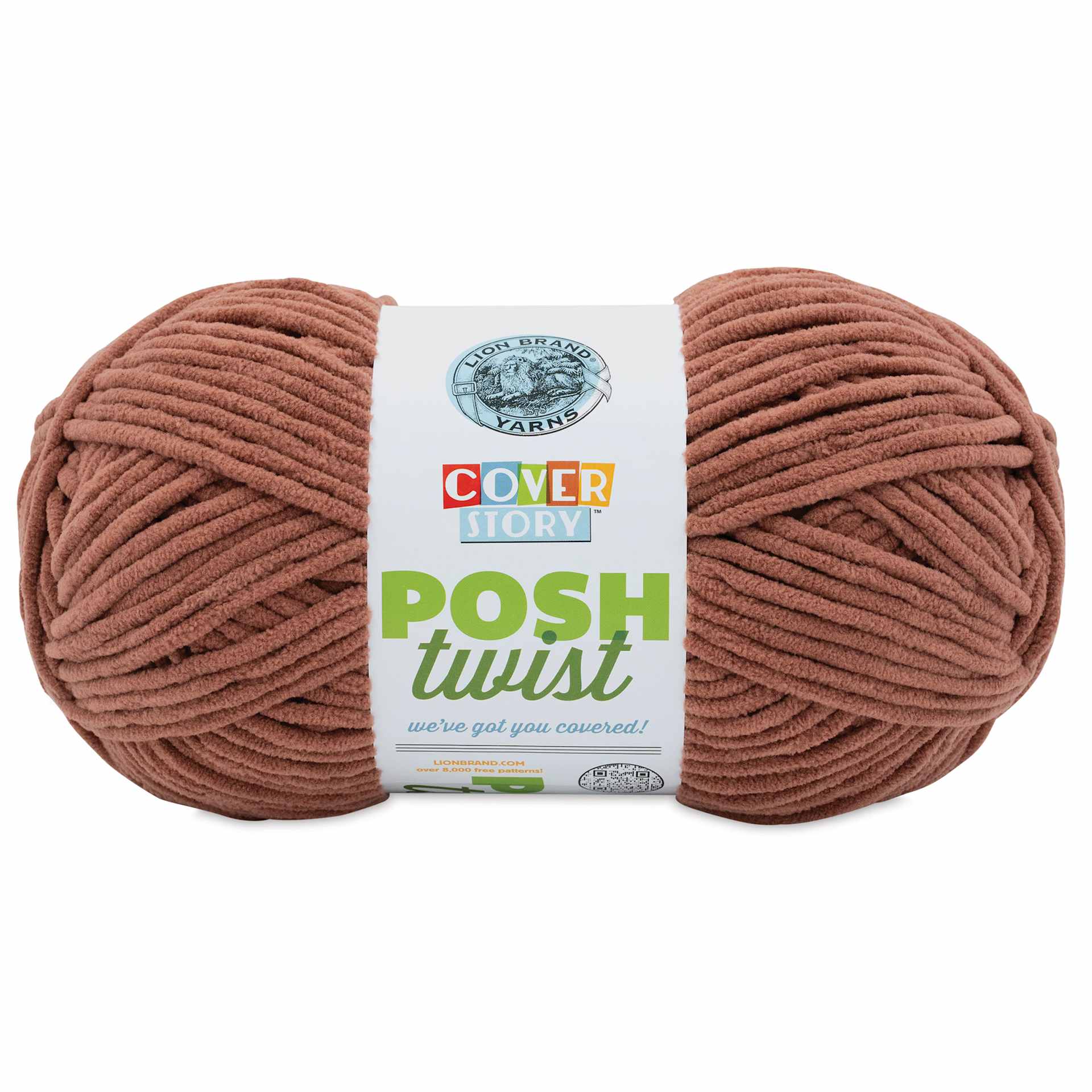 Lion Brand Cover Story Posh Twist Yarn - Brown Butter, 232 yds