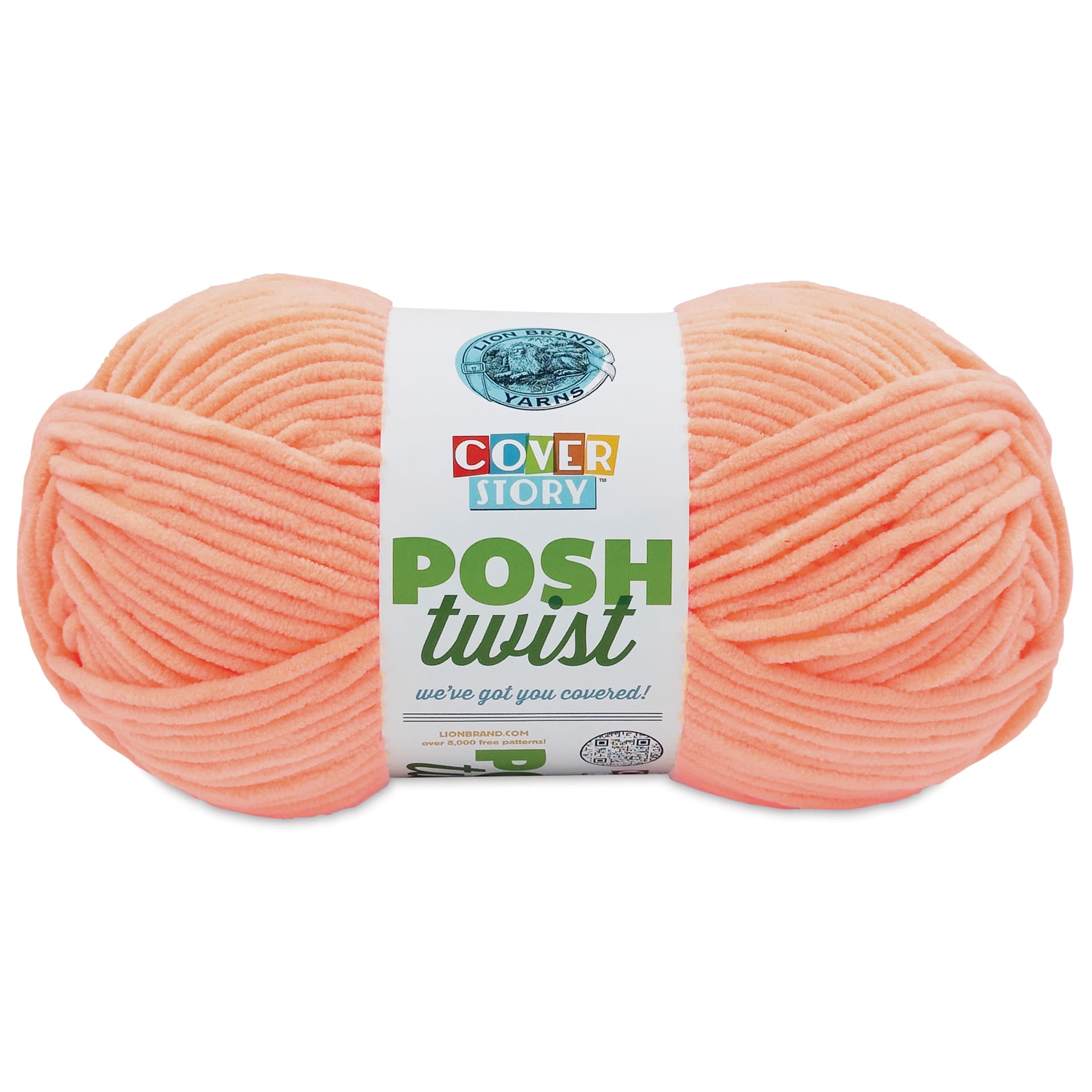 Lion Brand Cover Story Posh Twist Yarn - Sherbet Glow, 232 yds
