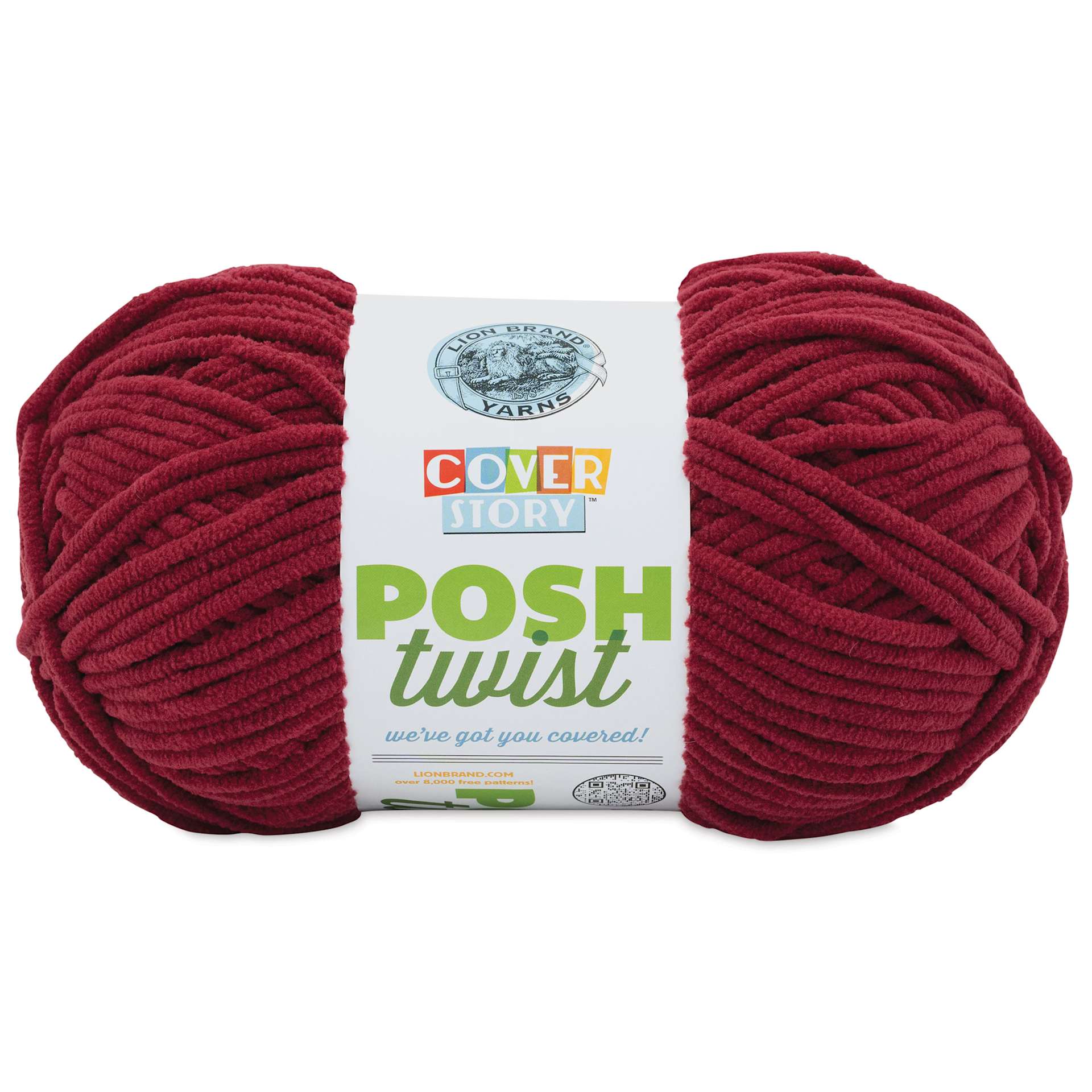 Lion Brand Cover Story Posh Twist Yarn - Pomegranate, 232 yds