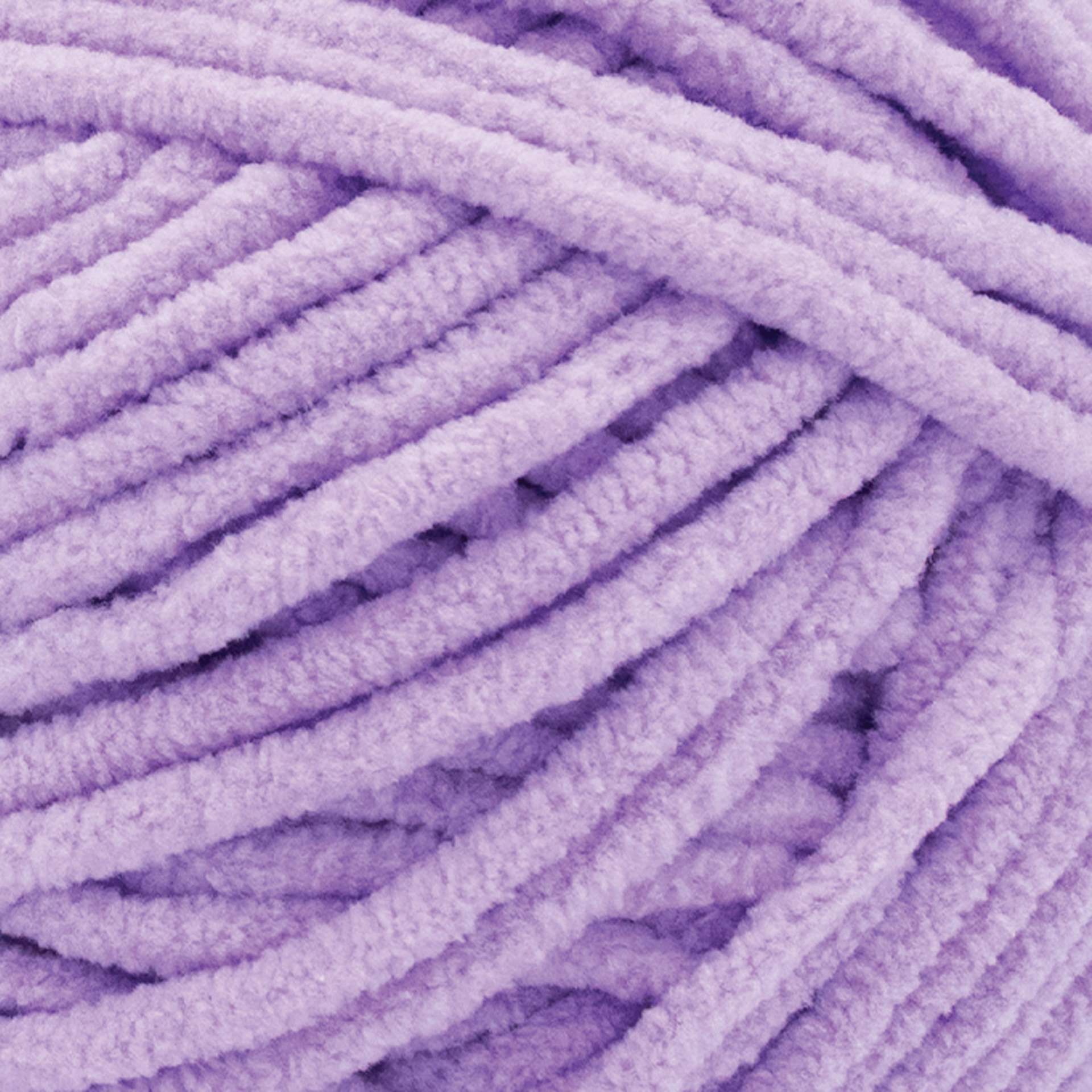 Lion Brand Cover Story Posh Twist Yarn - Ube Milk Tea, 232 yds close up to show texture